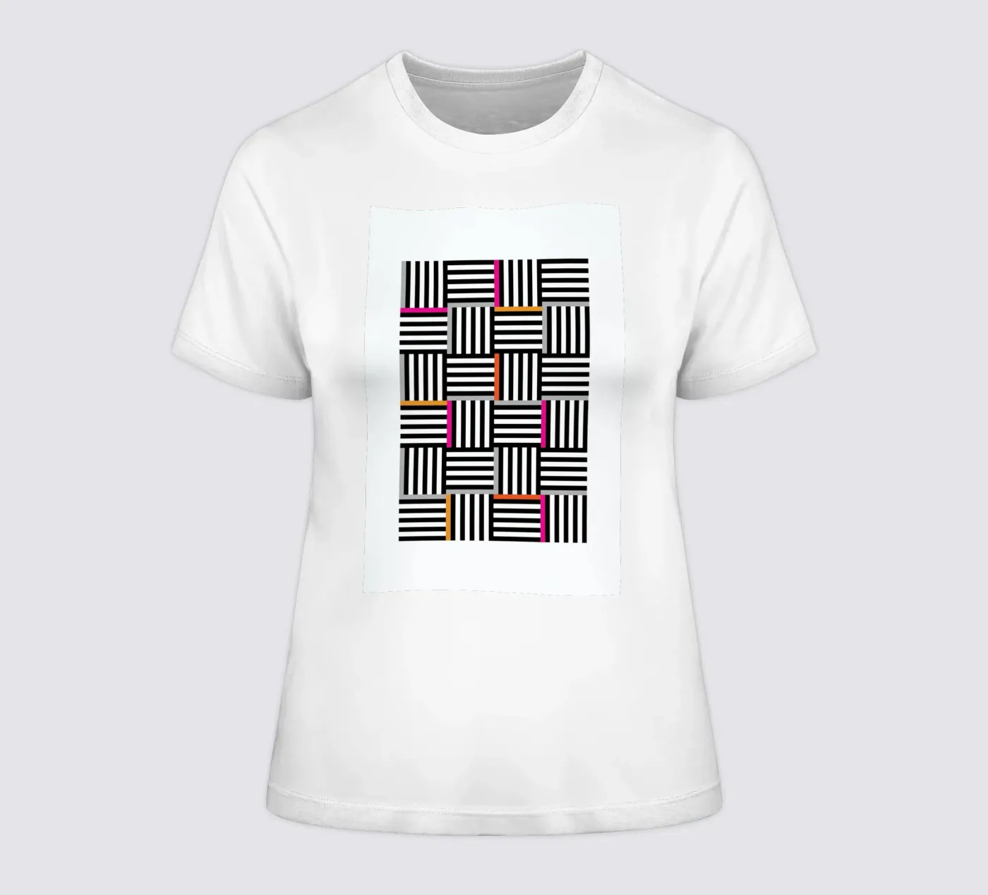 Zebra Squared t-shirt da donna da Visual Philosophy