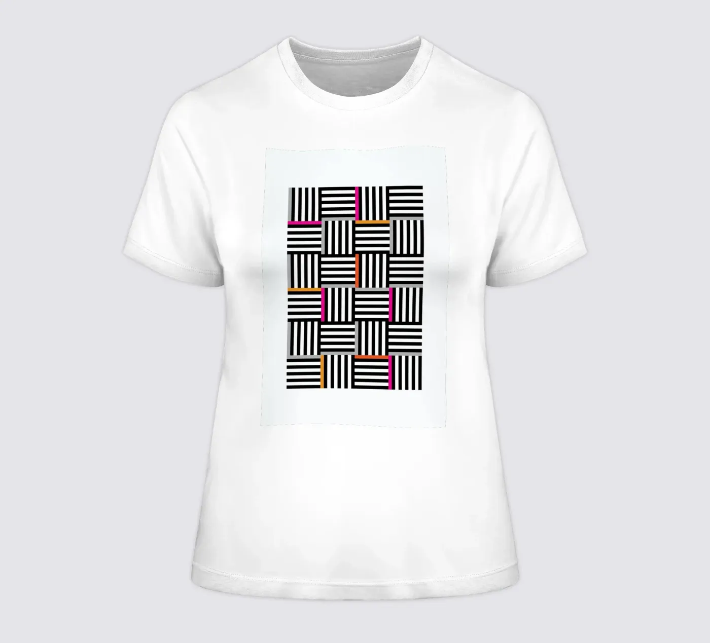 Zebra Squared t-shirt da donna da Visual Philosophy