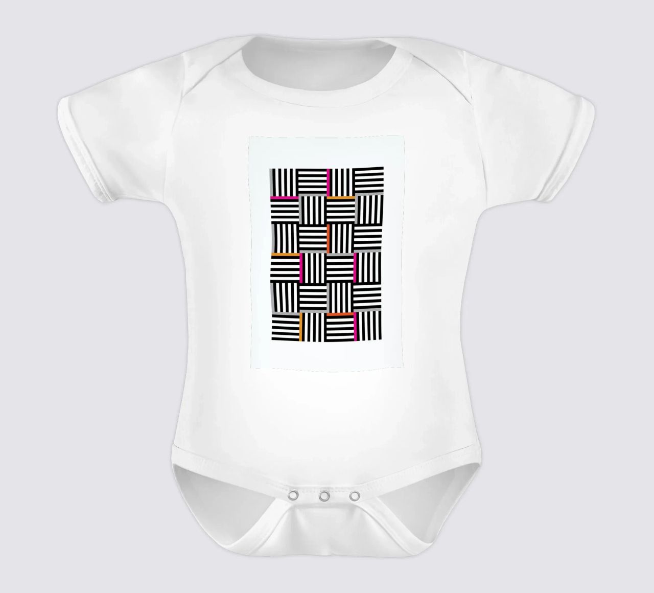 Zebra Squared body de bebé de Visual Philosophy