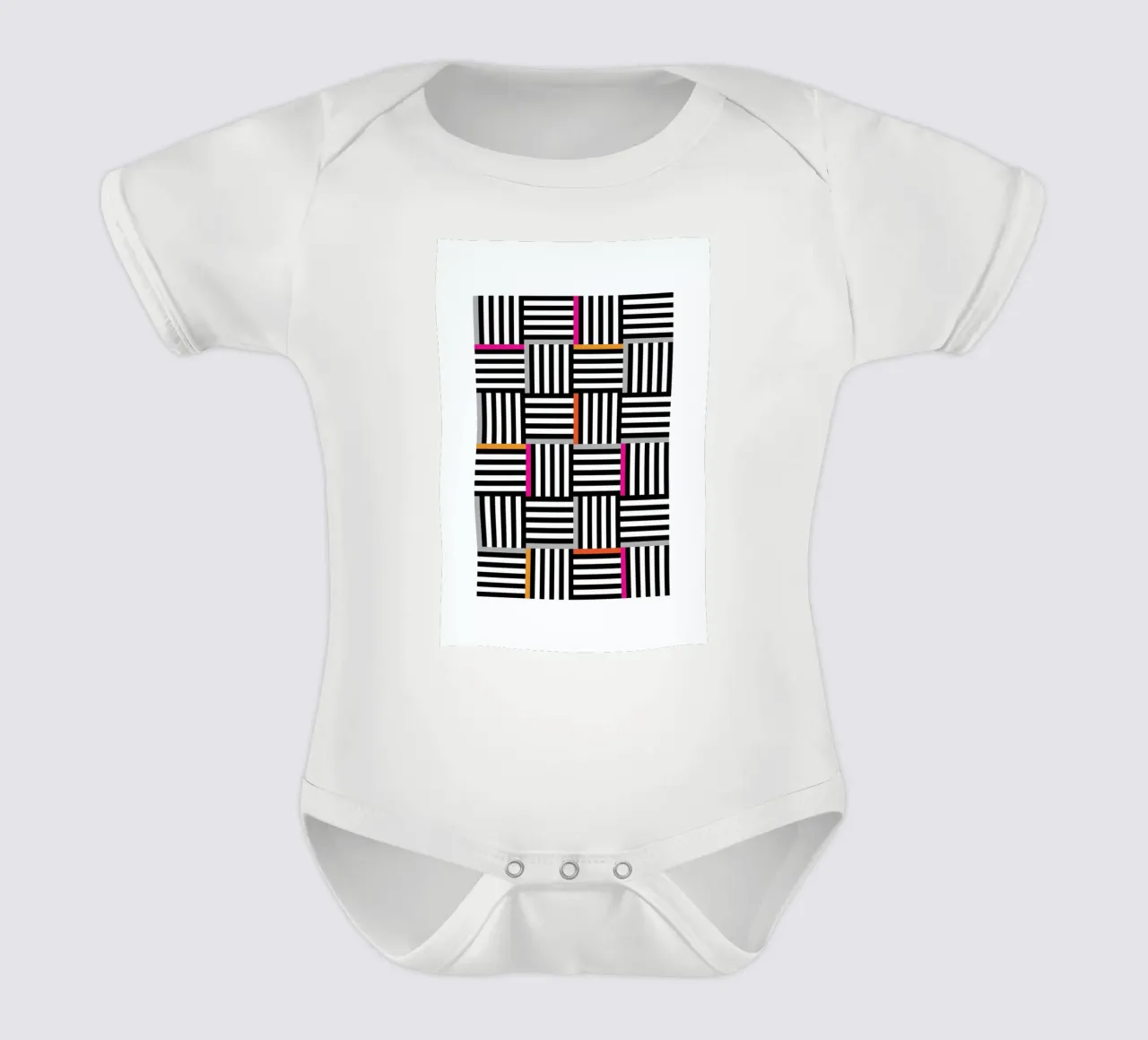 Zebra Squared body bébé de Visual Philosophy