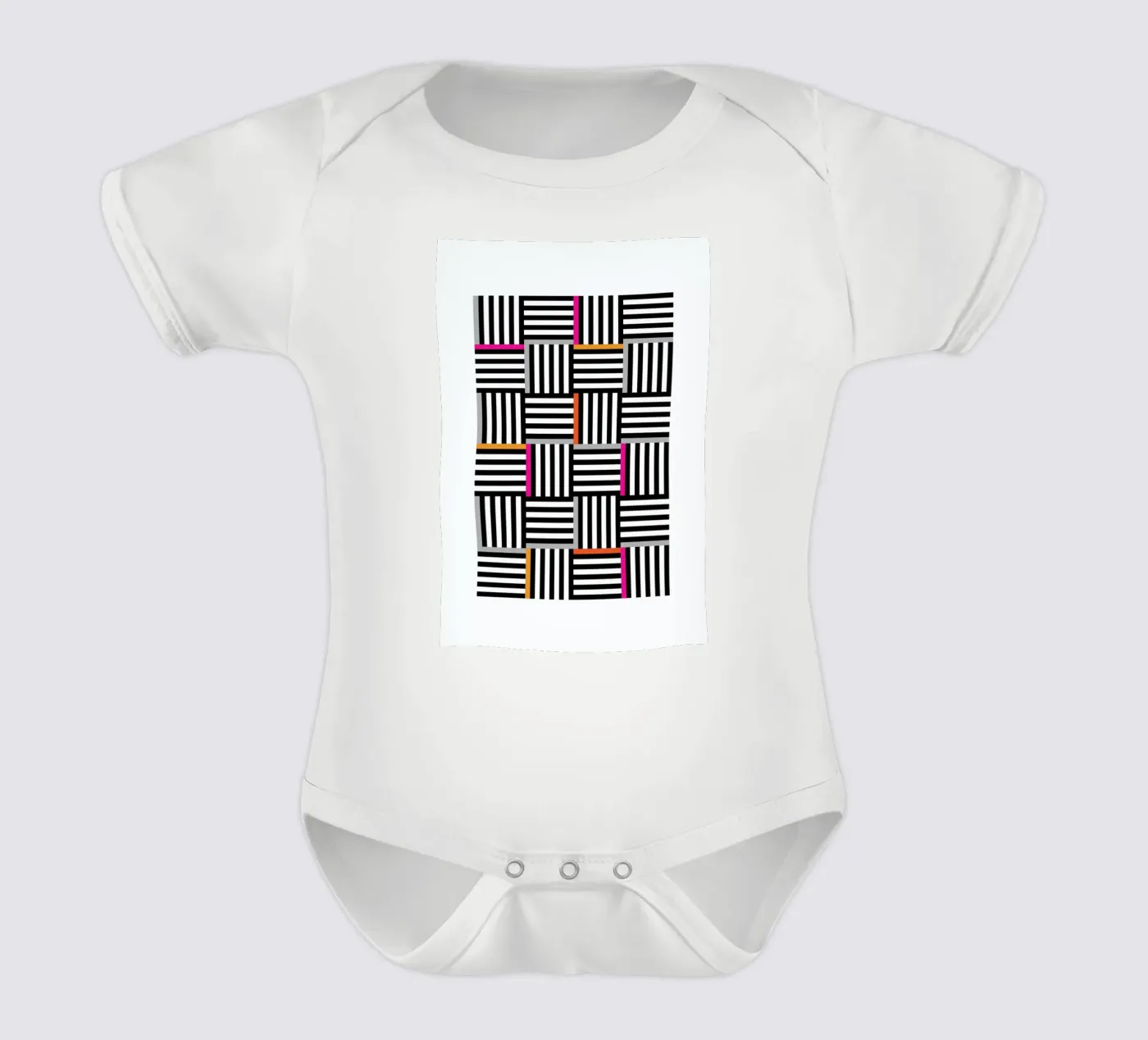 Zebra Squared body bébé de Visual Philosophy