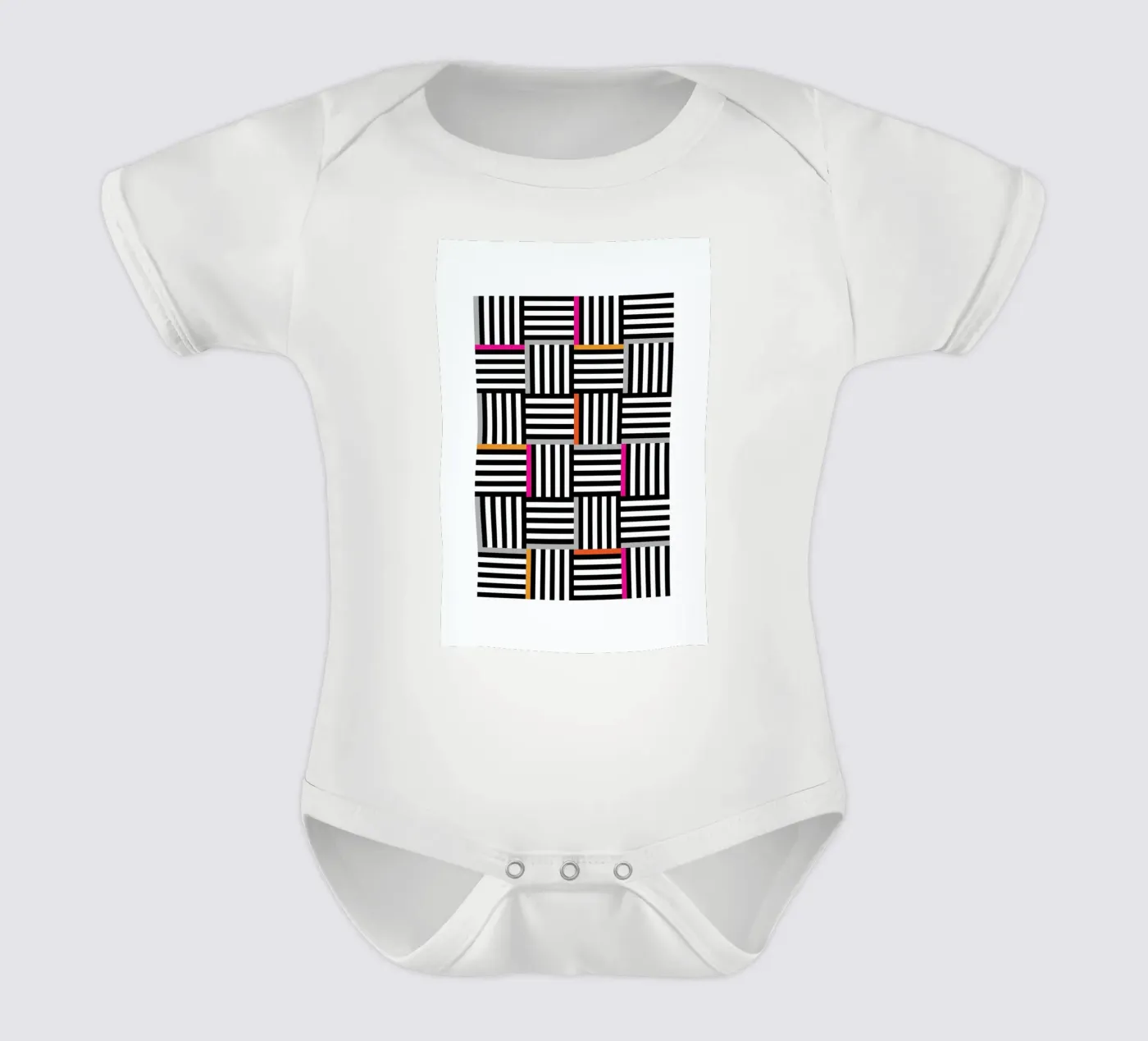 Zebra Squared body bébé de Visual Philosophy