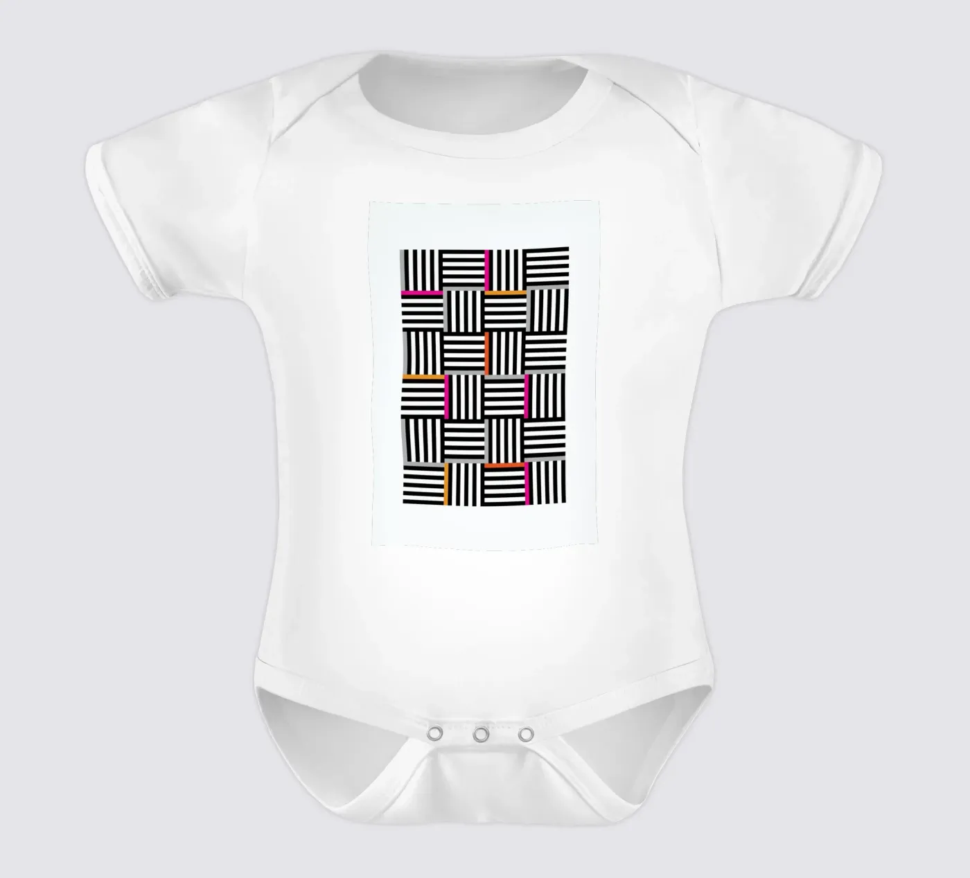 Zebra Squared body bébé de Visual Philosophy