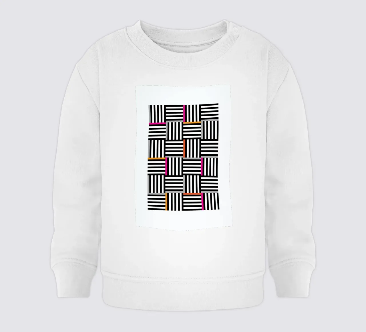 Zebra Squared felpa neonato da Visual Philosophy