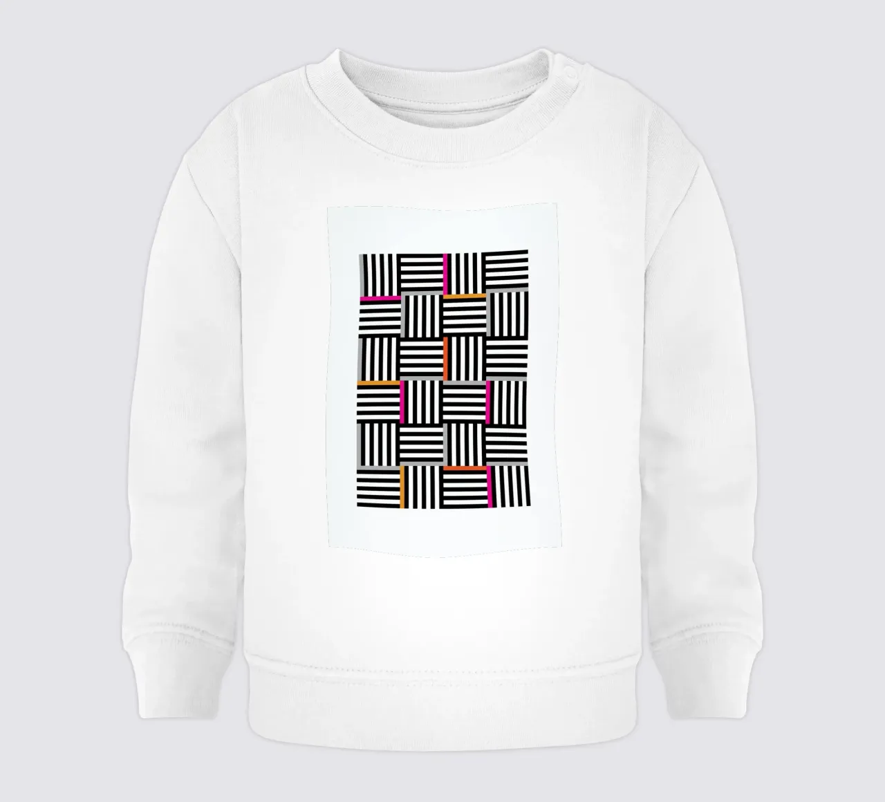 Zebra Squared Baby Sweatshirt von Visual Philosophy