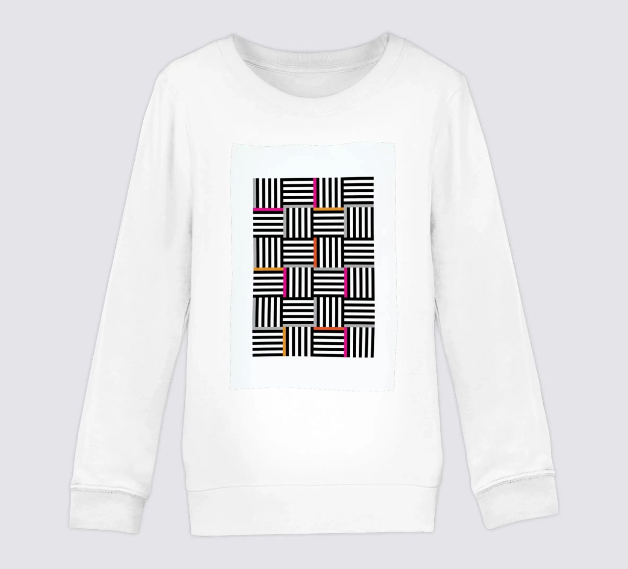 Zebra Squared sudadera para niño de Visual Philosophy