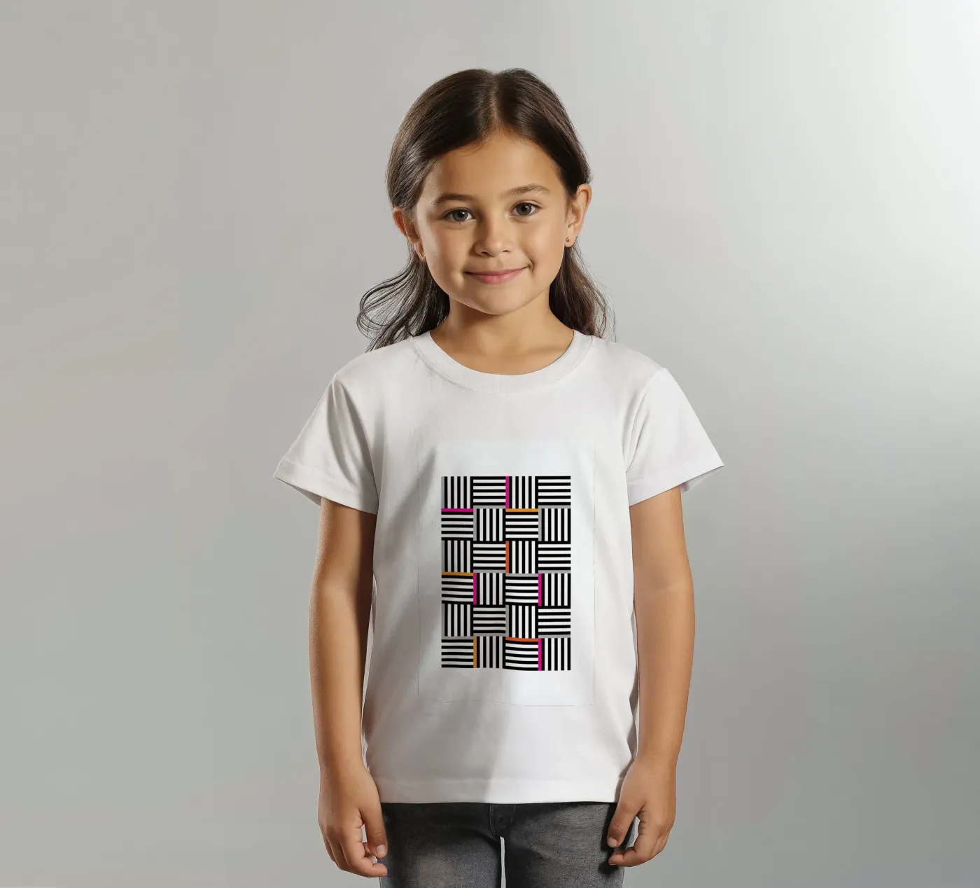 Zebra Squared Kinder T-Shirt von Visual Philosophy