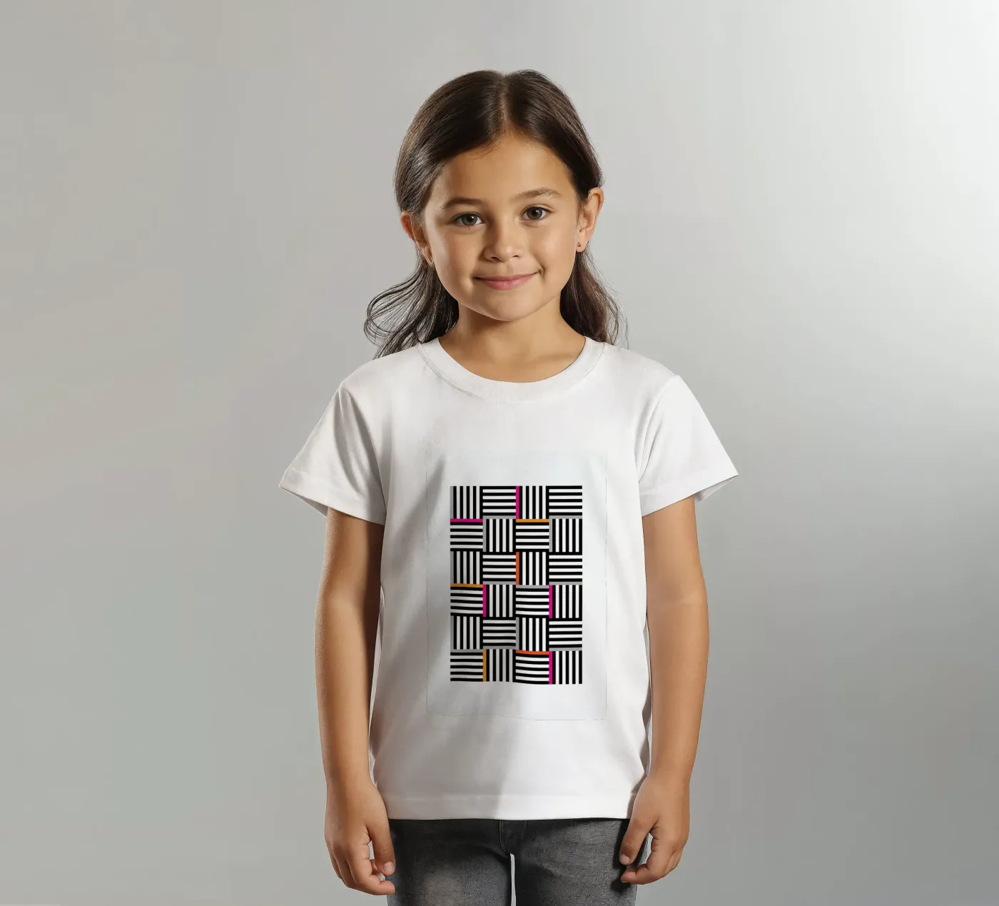 Zebra Squared Kinder T-Shirt von Visual Philosophy