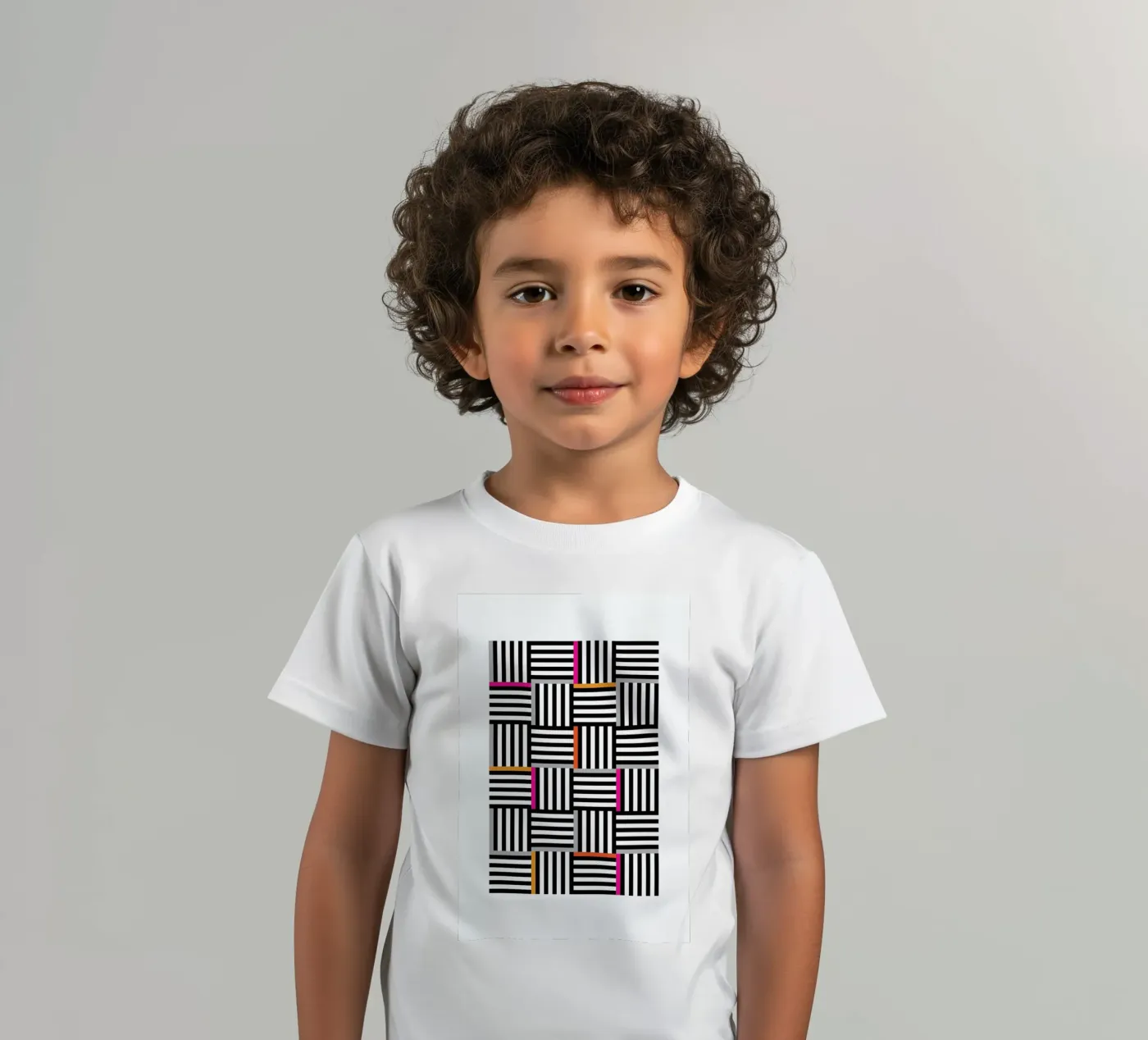 Zebra Squared Kinder T-Shirt von Visual Philosophy