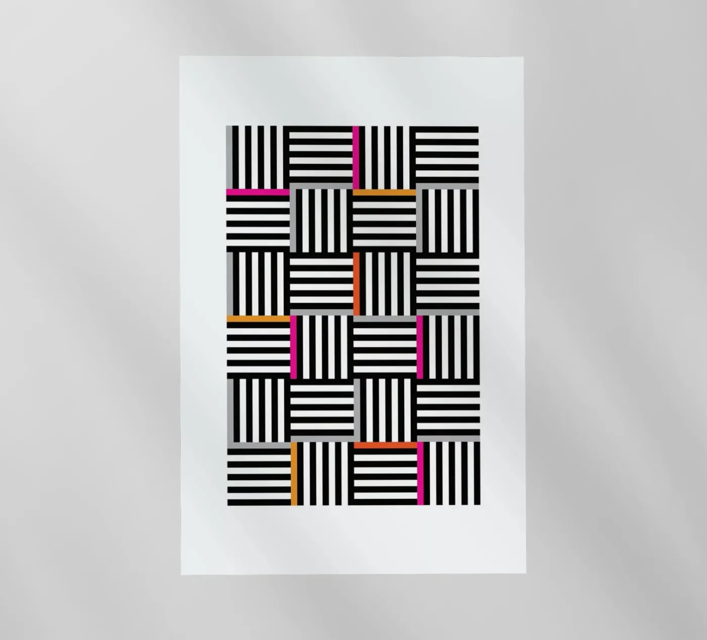 Zebra Squared Backlit Folie von Visual Philosophy