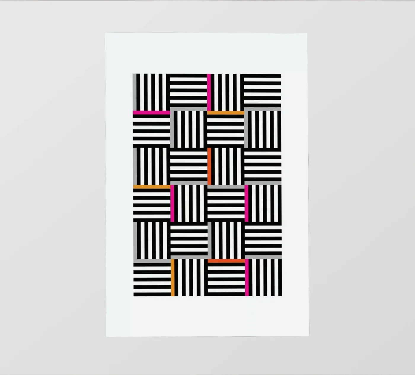 Zebra Squared Backlit Folie von Visual Philosophy
