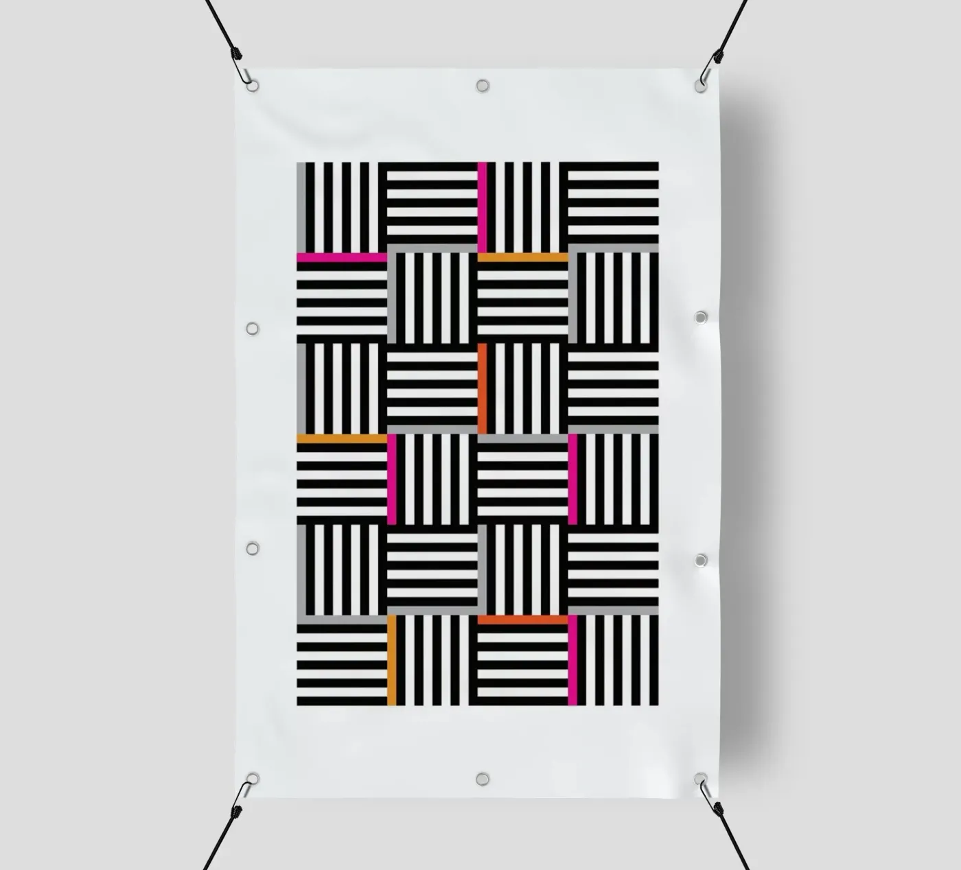 Zebra Squared telo in pvc da Visual Philosophy