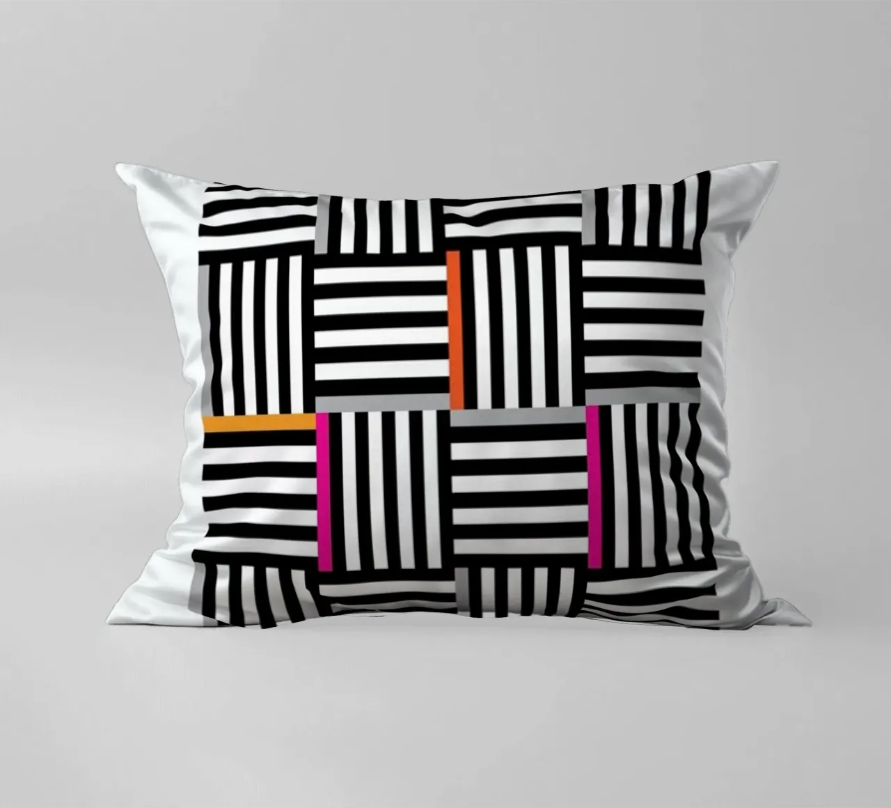 Zebra Squared Kissen von Visual Philosophy