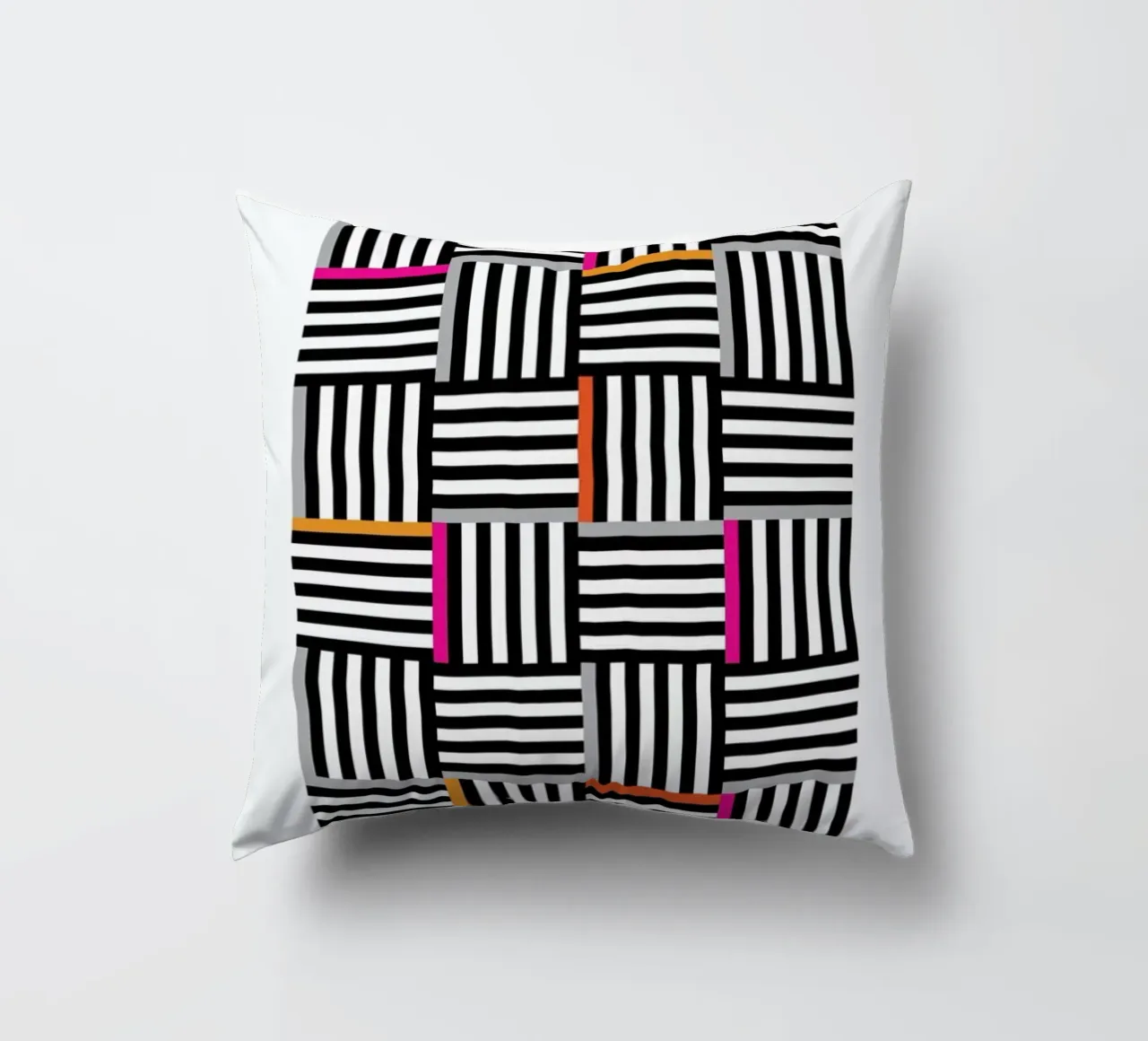 Zebra Squared cuscino da Visual Philosophy