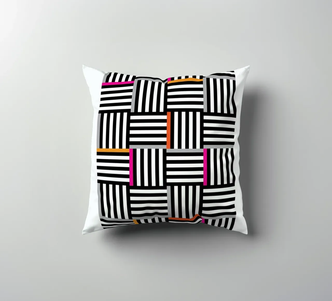 Zebra Squared cuscino da Visual Philosophy