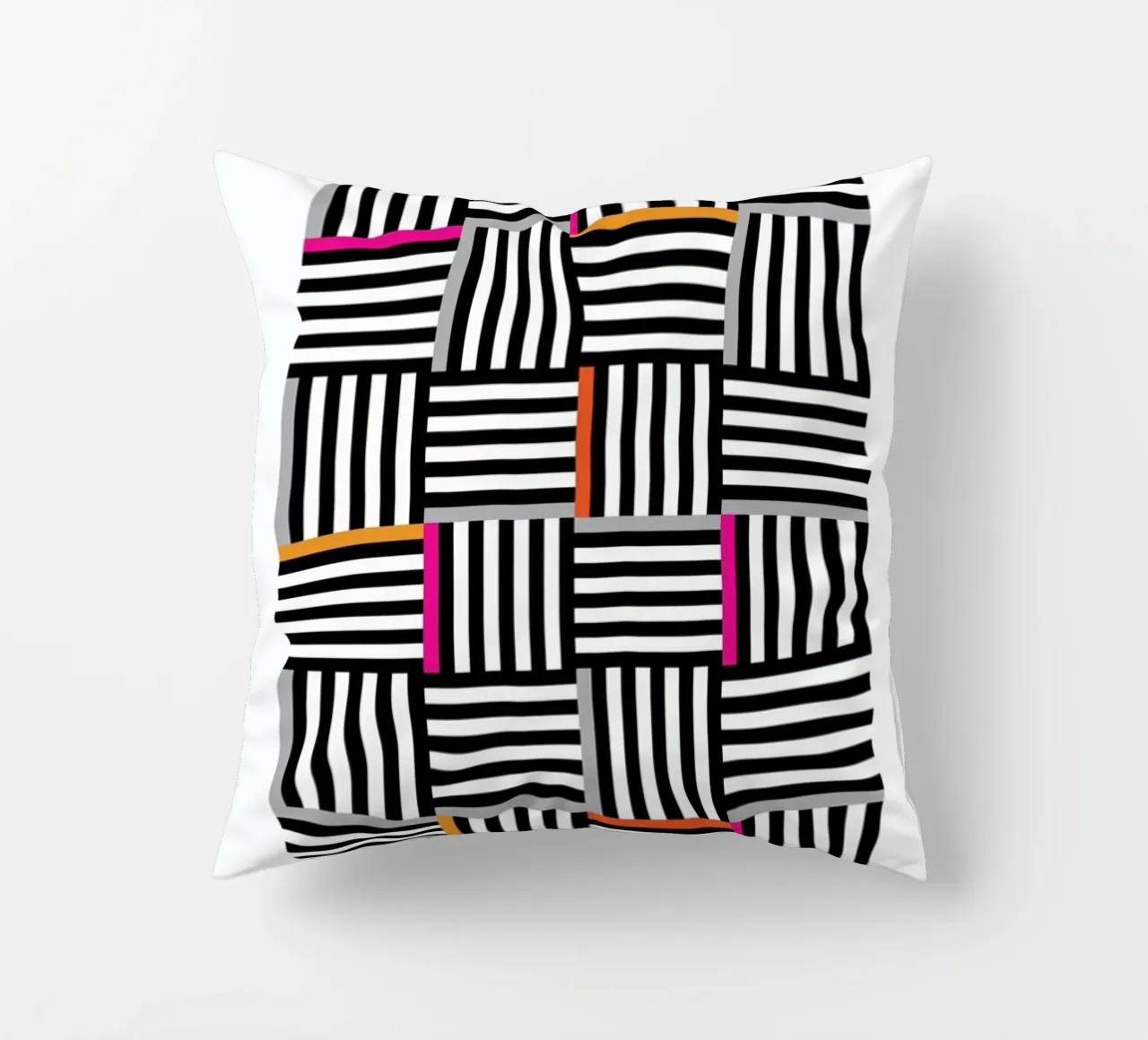 Zebra Squared Kissen von Visual Philosophy