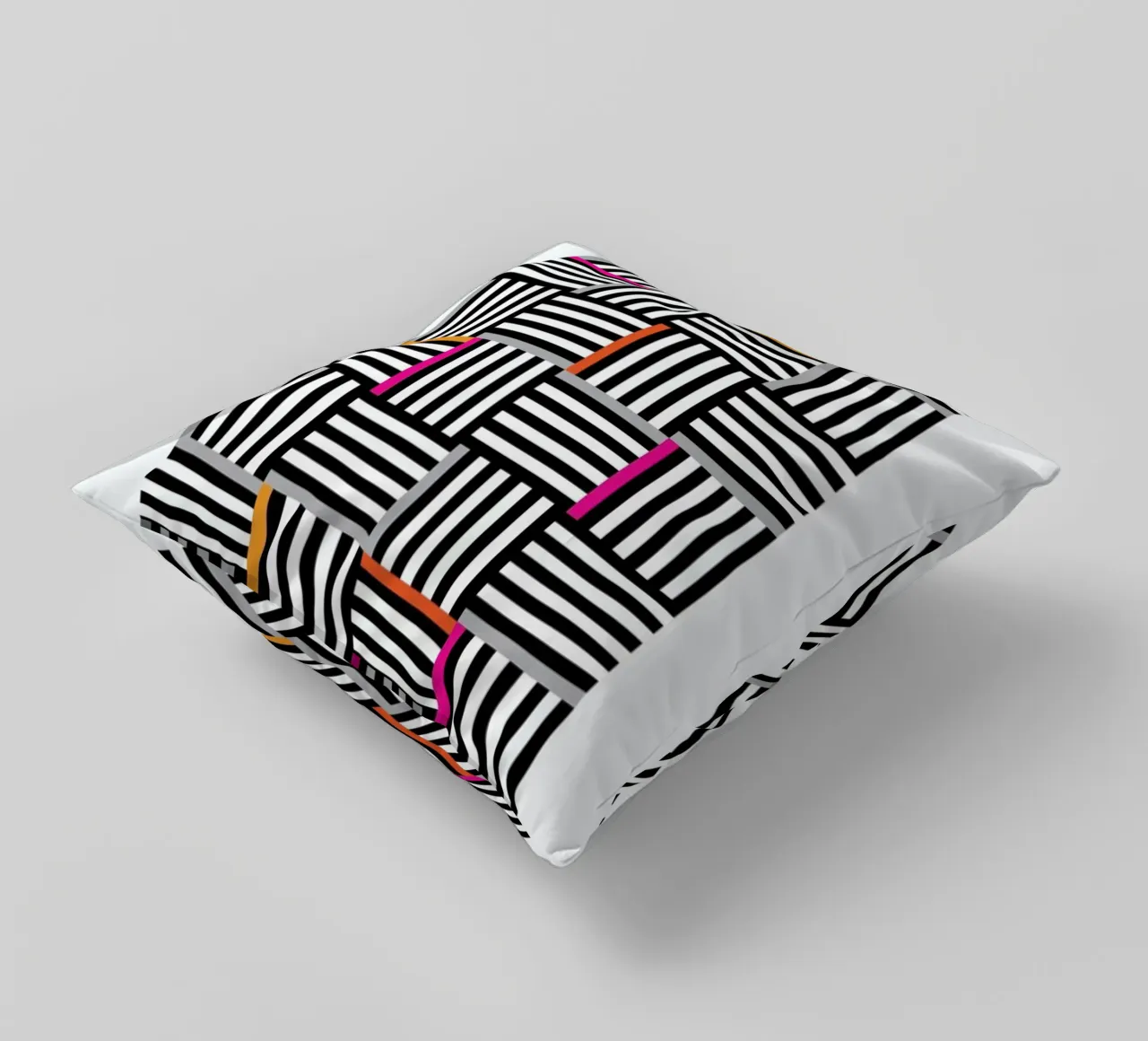 Zebra Squared Kissen von Visual Philosophy