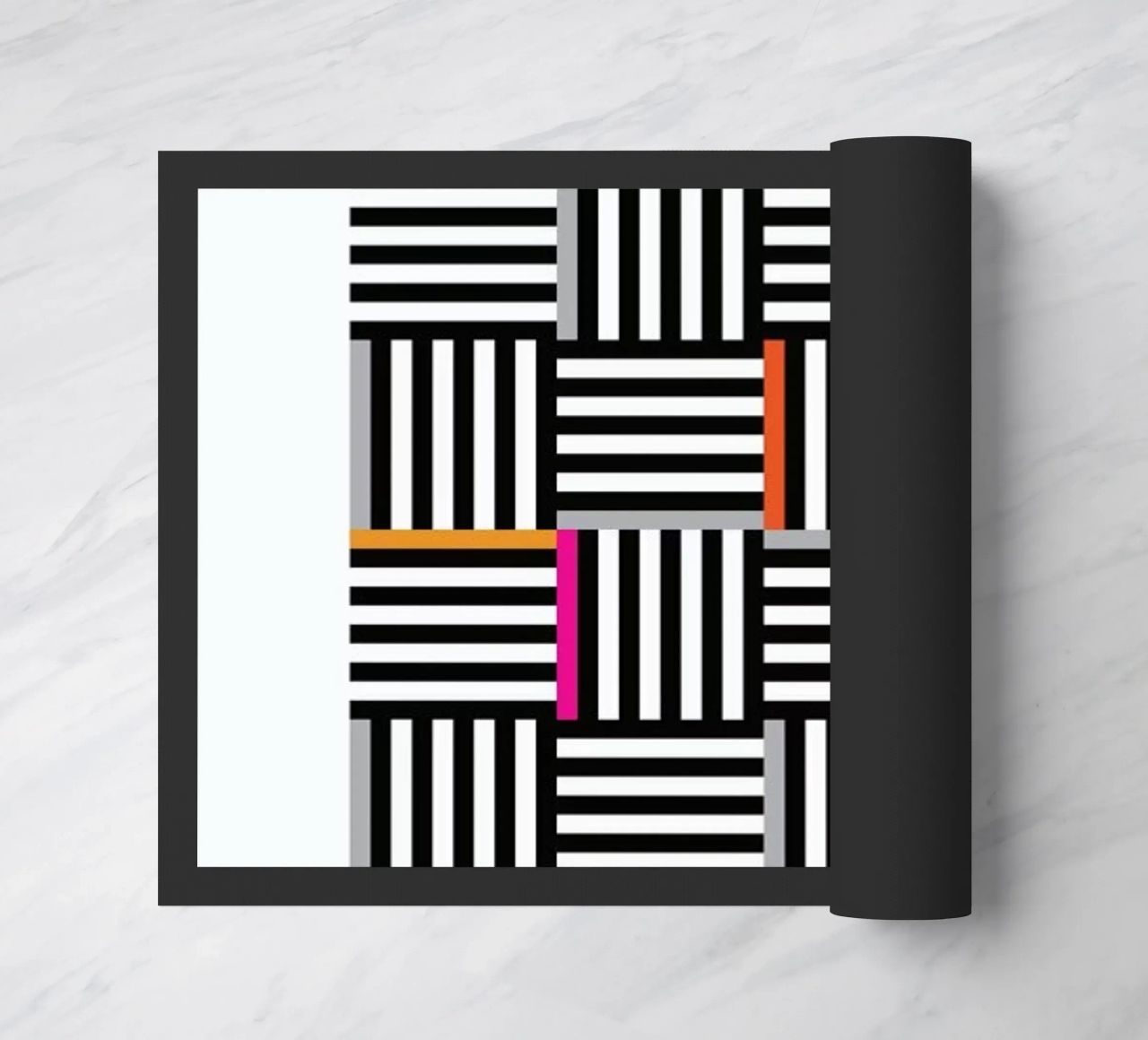 Zebra Squared paillasson de Visual Philosophy