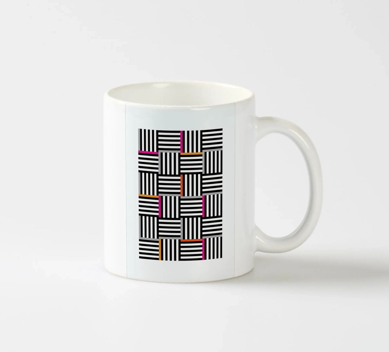 Zebra Squared taza de cerámica de Visual Philosophy