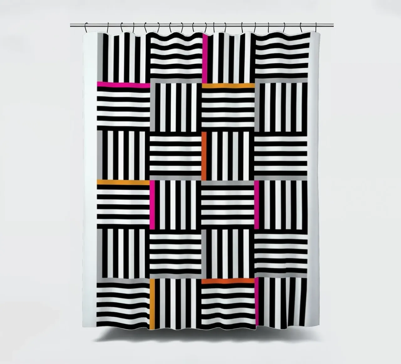 Zebra Squared douchegordijn van Visual Philosophy