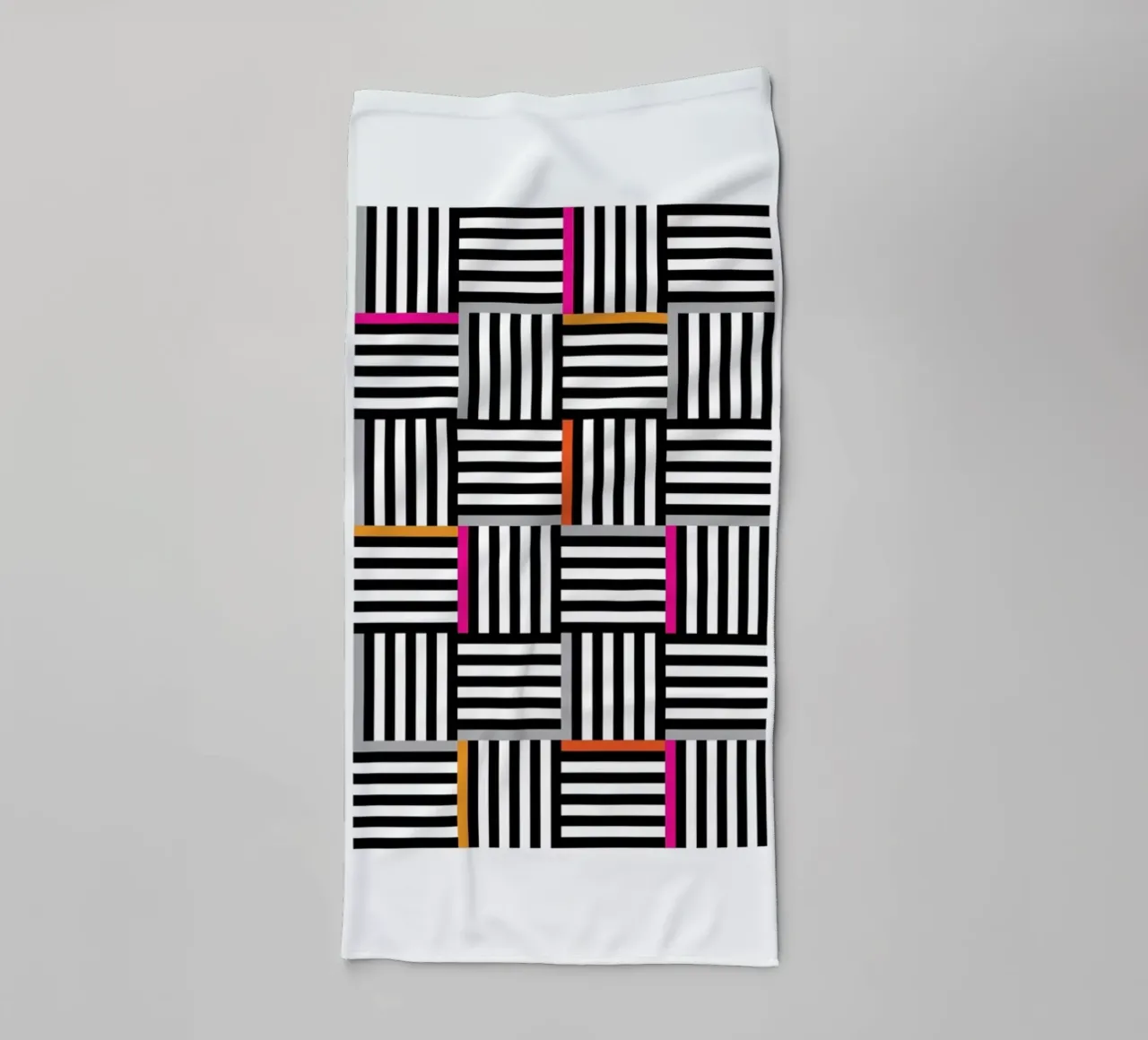 Zebra Squared Handtuch von Visual Philosophy