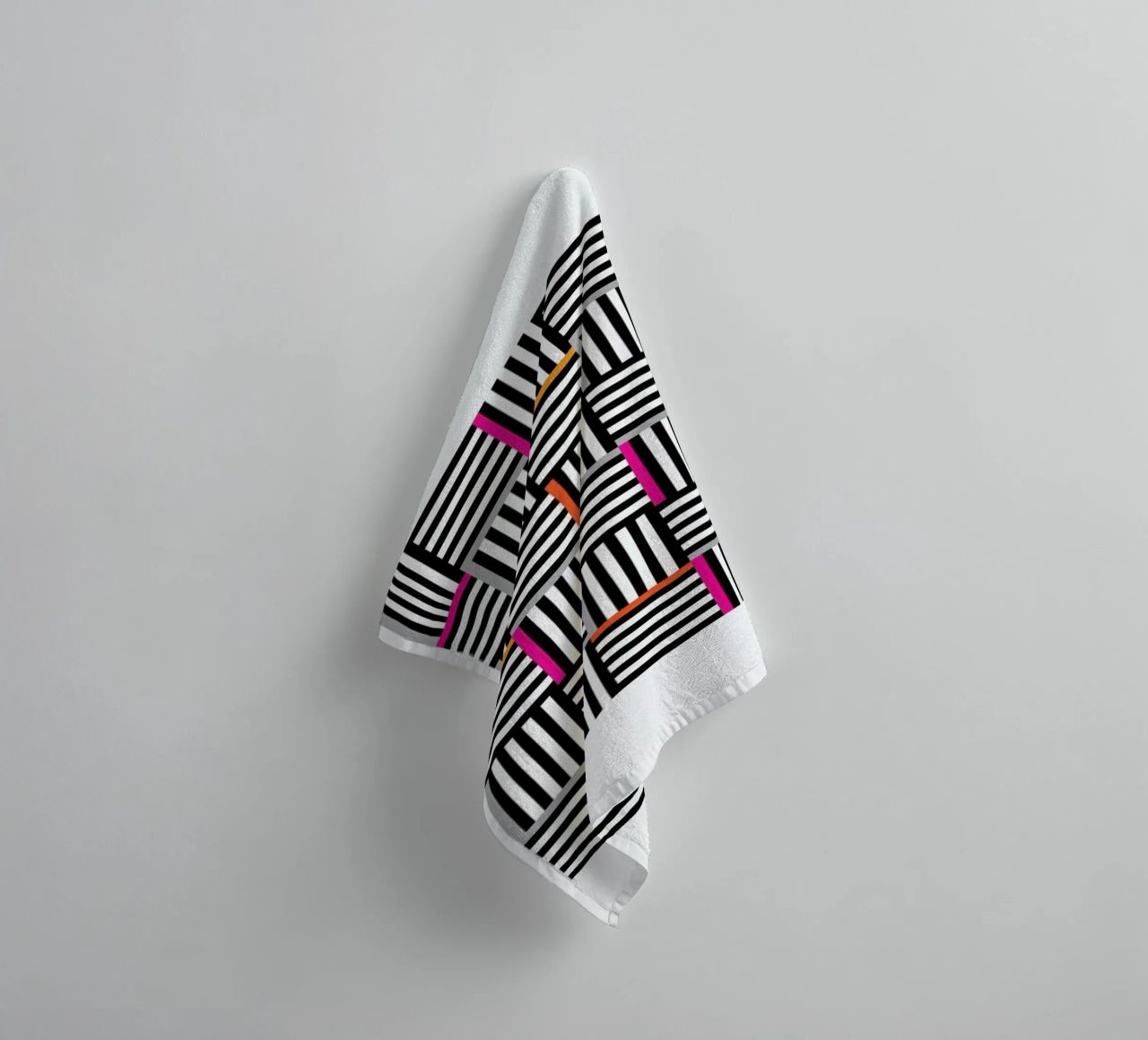 Zebra Squared toalla de baño de Visual Philosophy