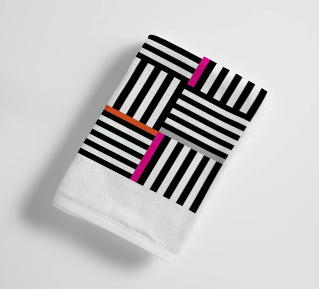 Zebra Squared toalla de baño de Visual Philosophy