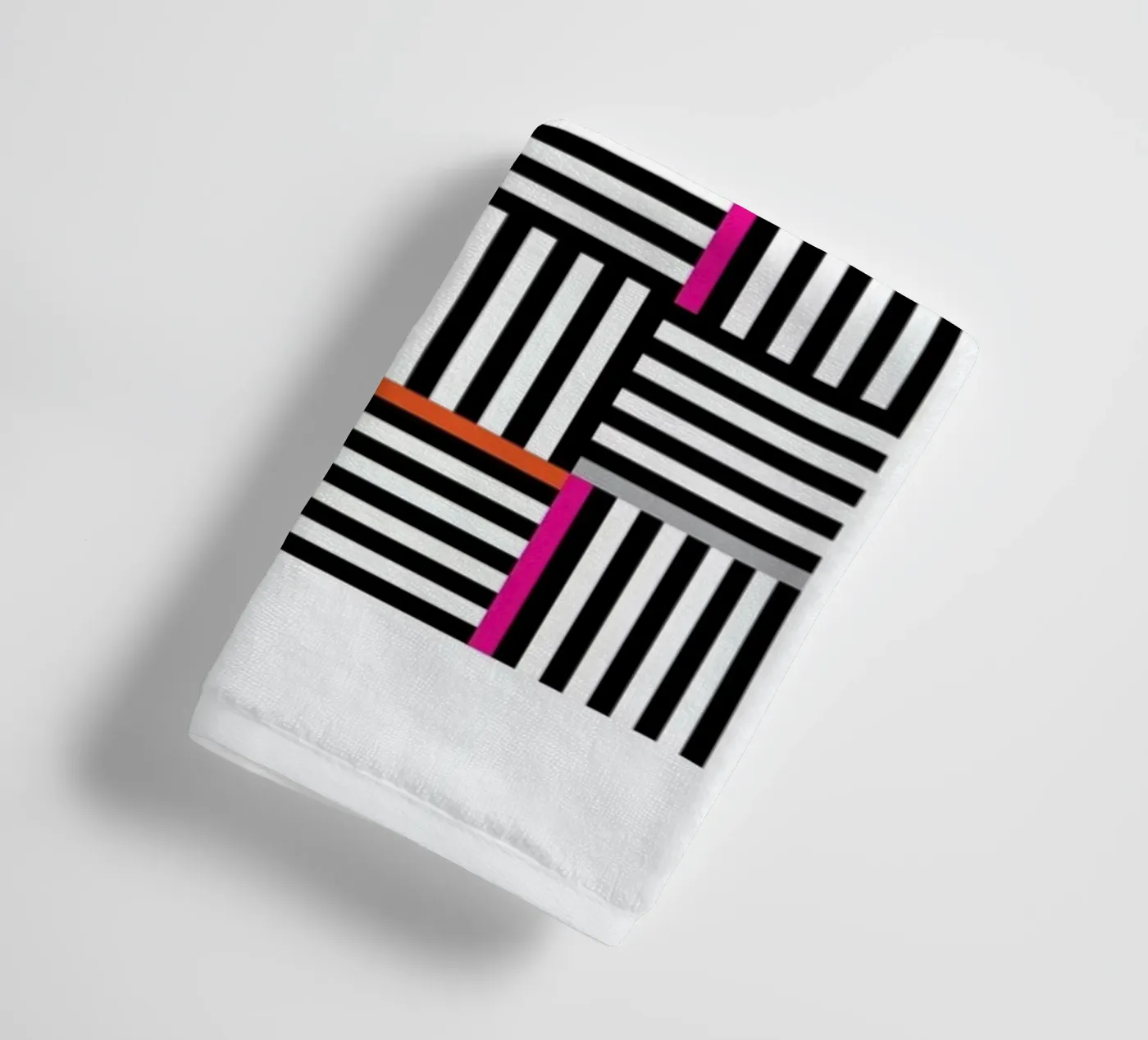 Zebra Squared Handtuch von Visual Philosophy