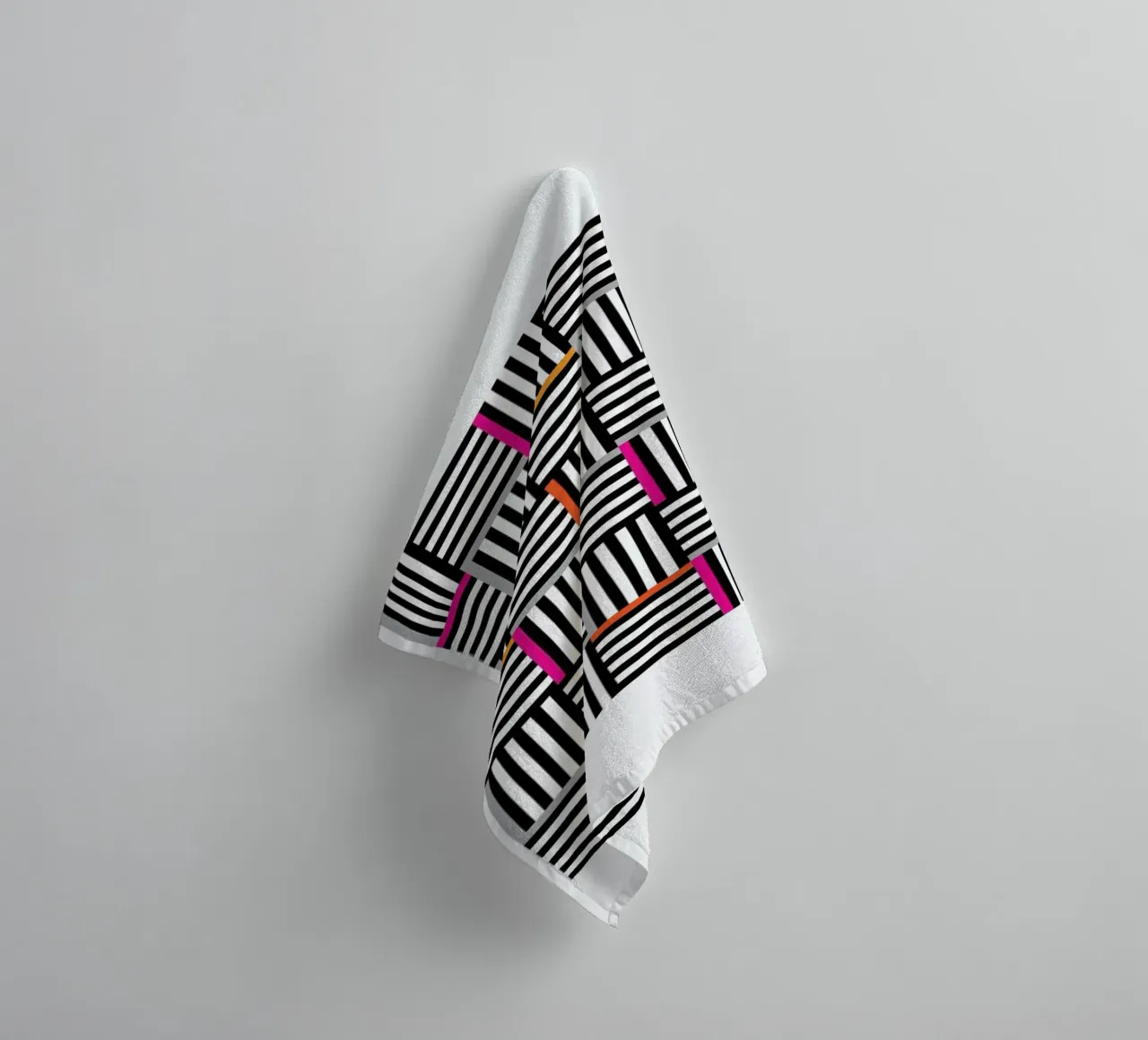 Zebra Squared asciugamano da bagno da Visual Philosophy