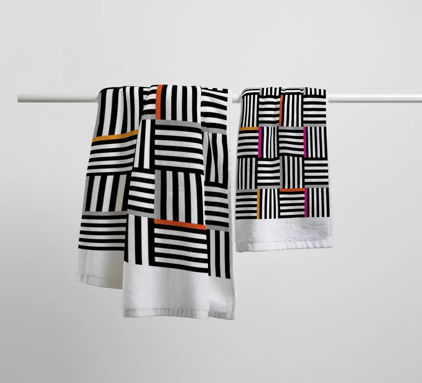 Zebra Squared serviette de bain de Visual Philosophy