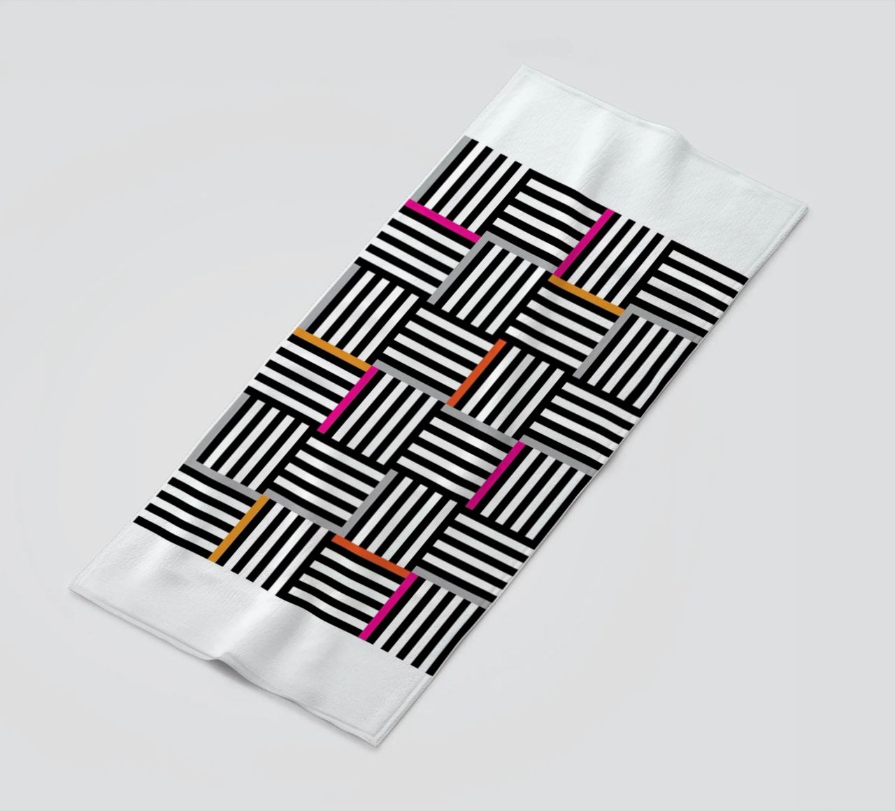 Zebra Squared toalla de playa de Visual Philosophy
