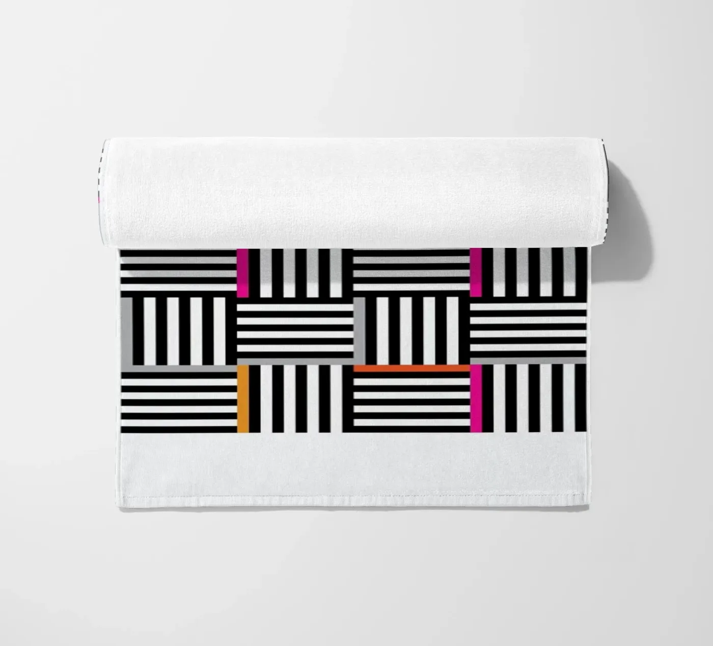 Zebra Squared strandhanddoek van Visual Philosophy