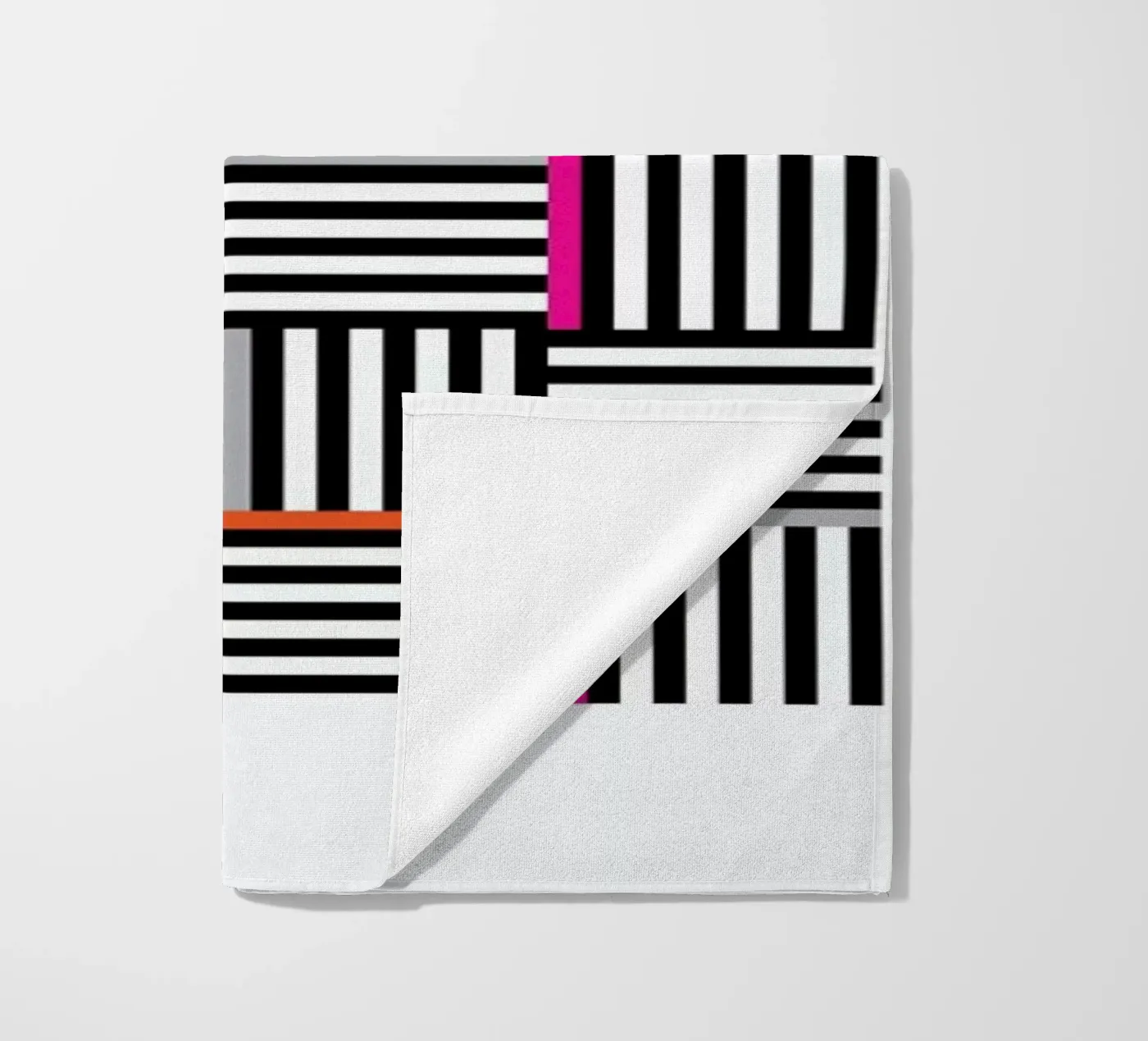 Zebra Squared strandhanddoek van Visual Philosophy