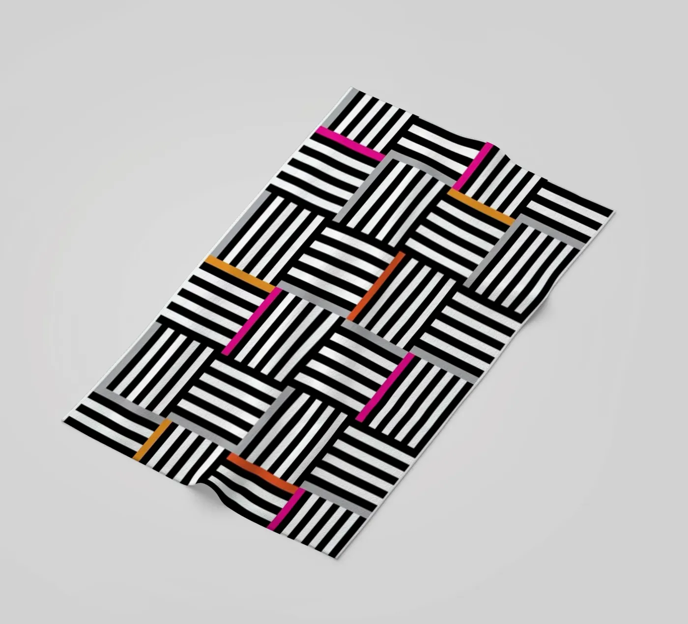 Zebra Squared strandhanddoek van Visual Philosophy