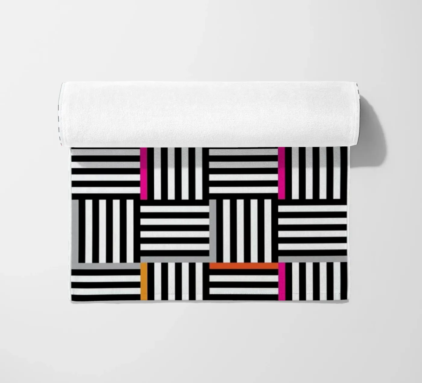 Zebra Squared strandhanddoek van Visual Philosophy