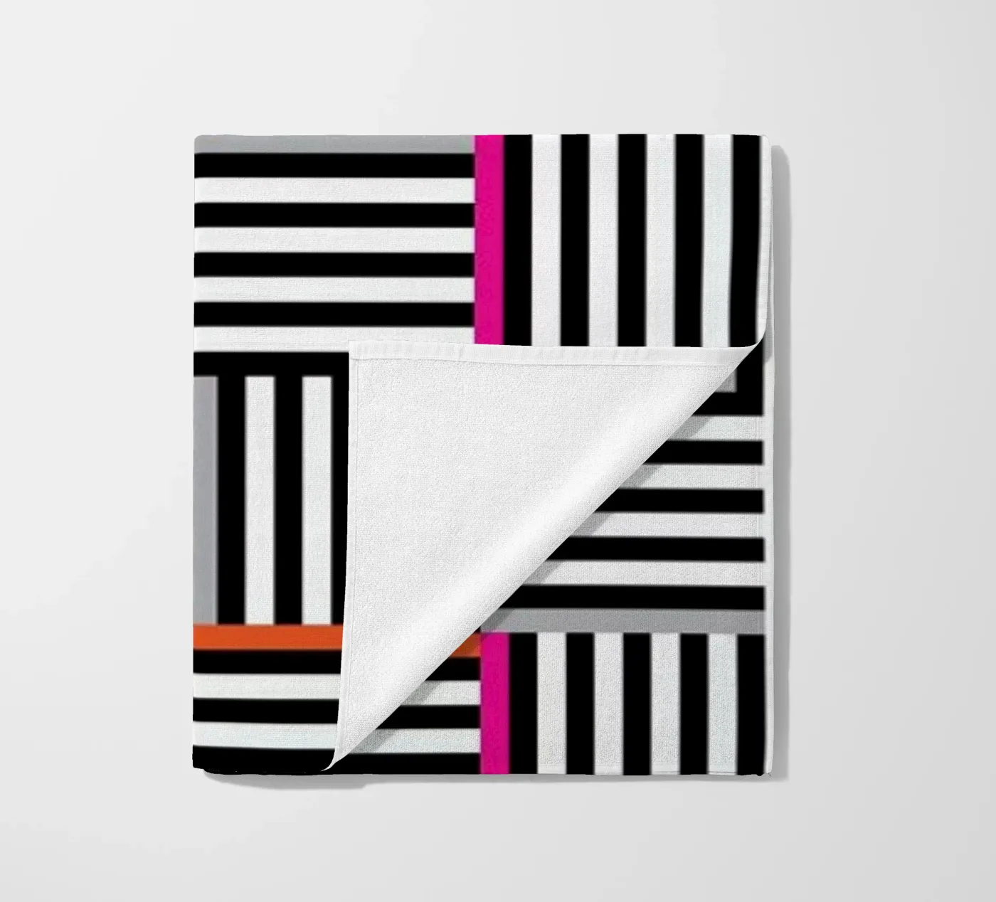 Zebra Squared strandhanddoek van Visual Philosophy