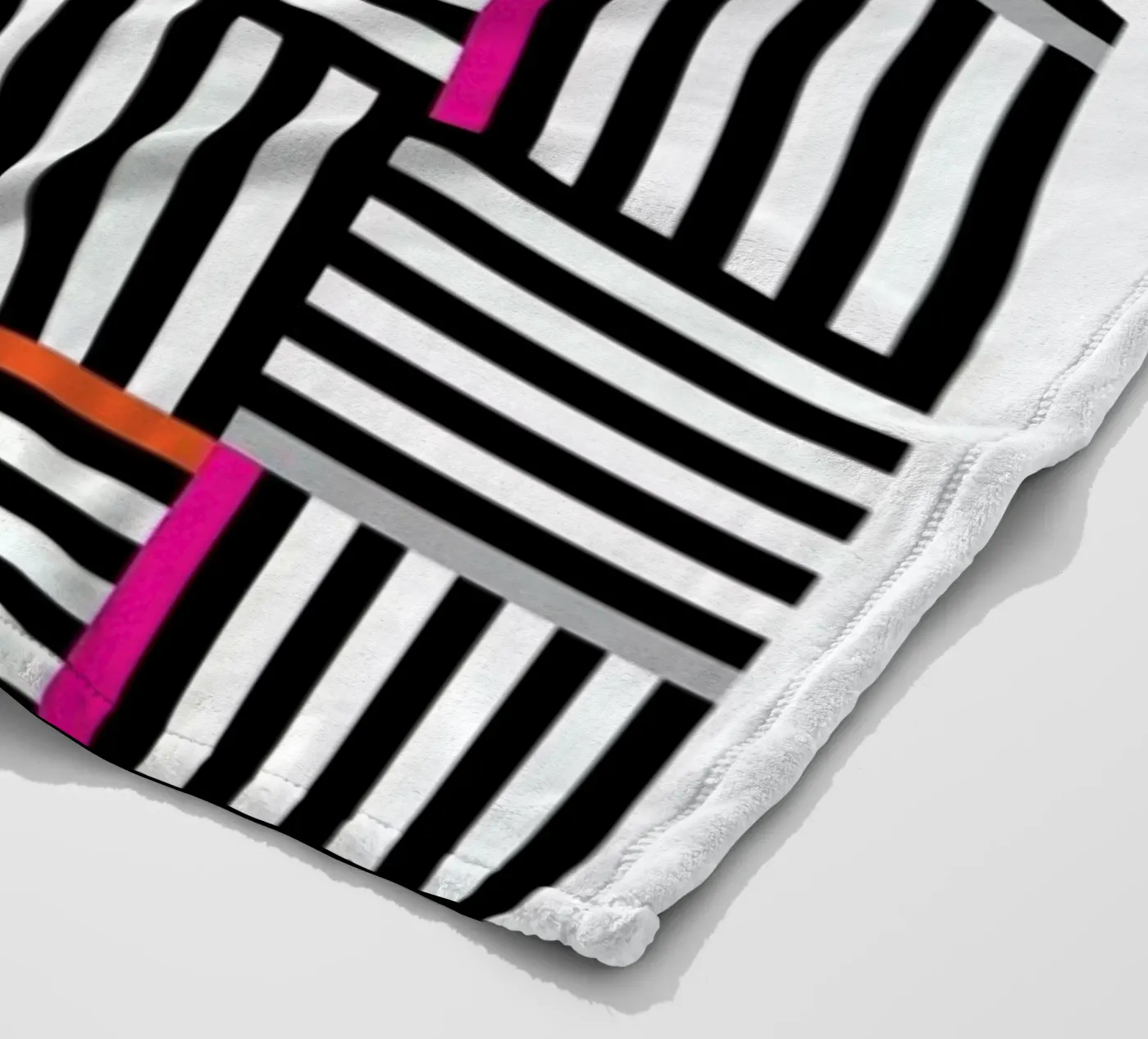 Zebra Squared fleecedeken van Visual Philosophy