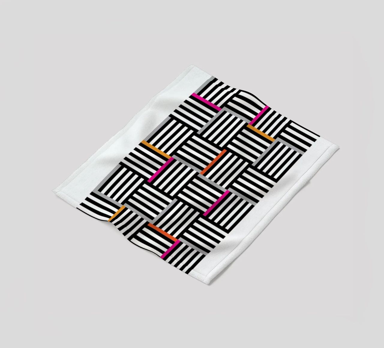 Zebra Squared manta de franela de Visual Philosophy