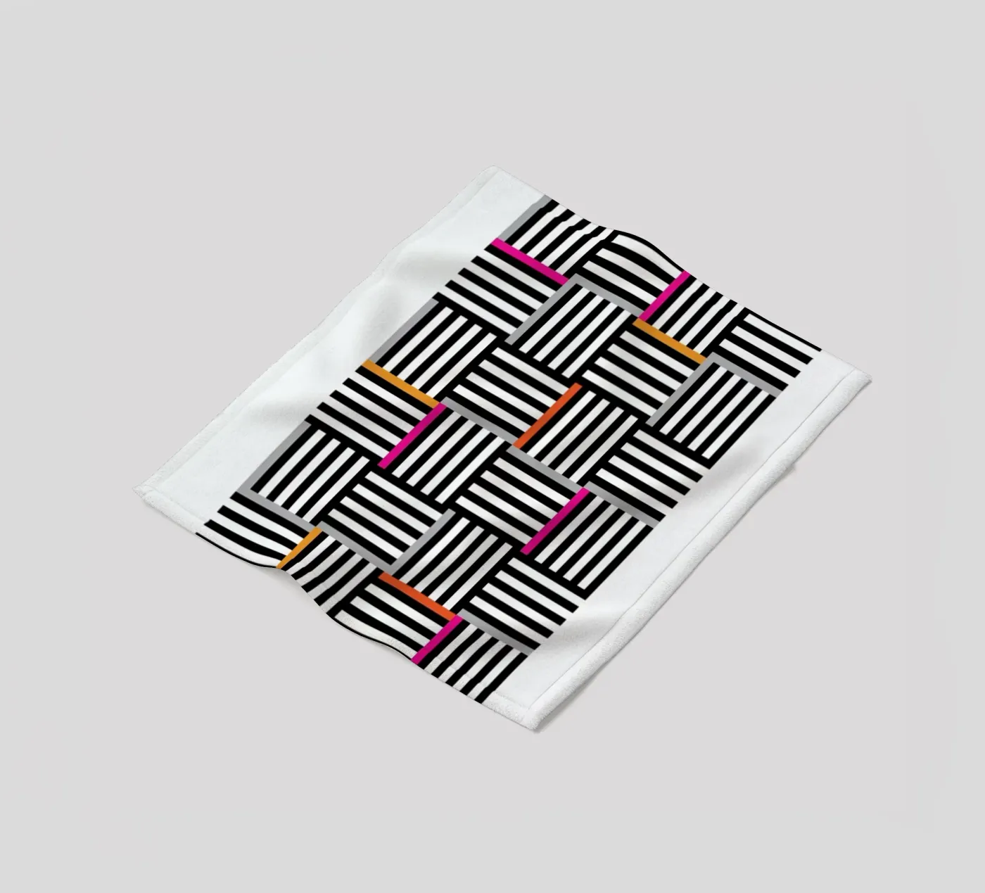 Zebra Squared Fleecedecke von Visual Philosophy