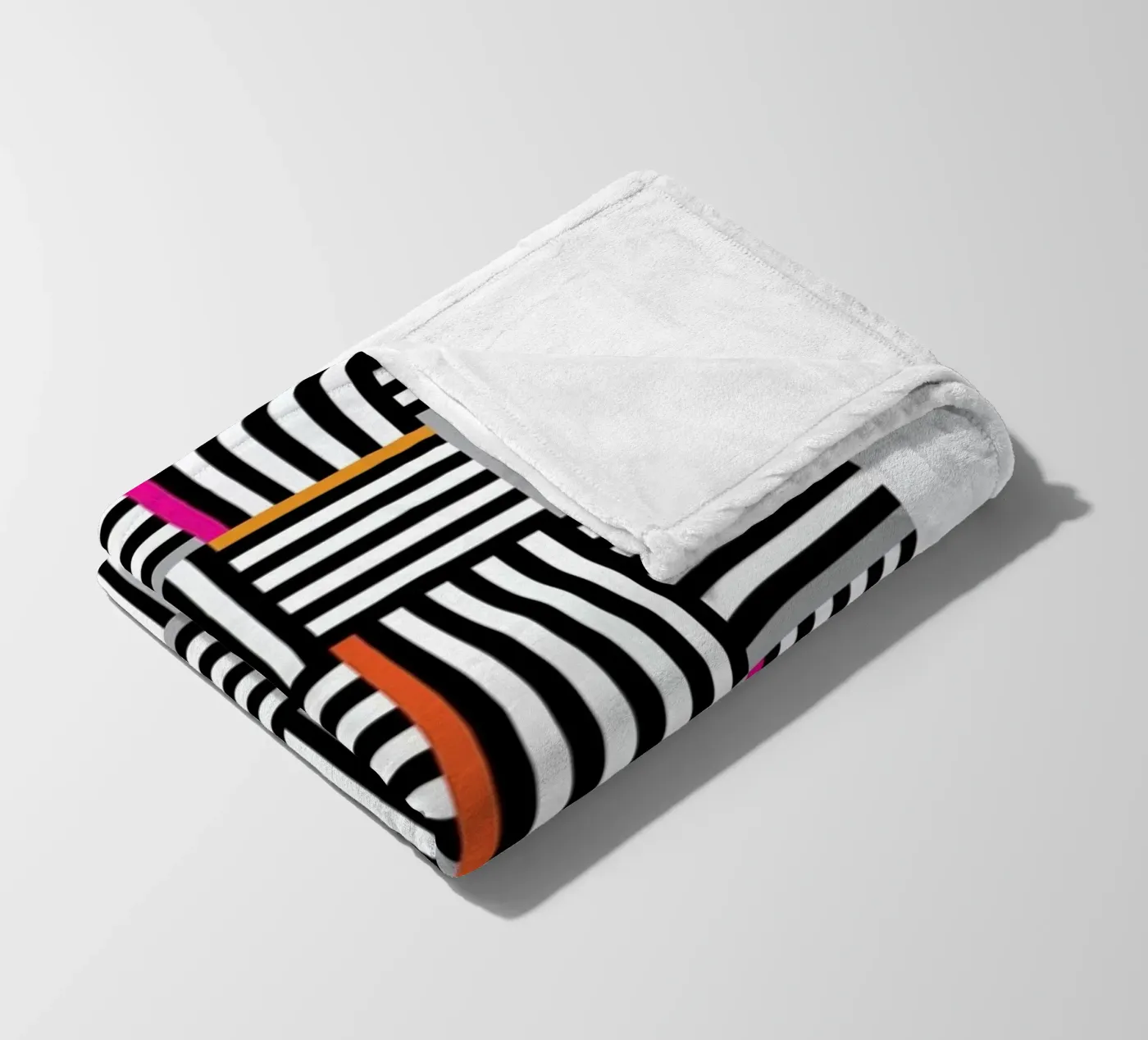 Zebra Squared fleecedeken van Visual Philosophy