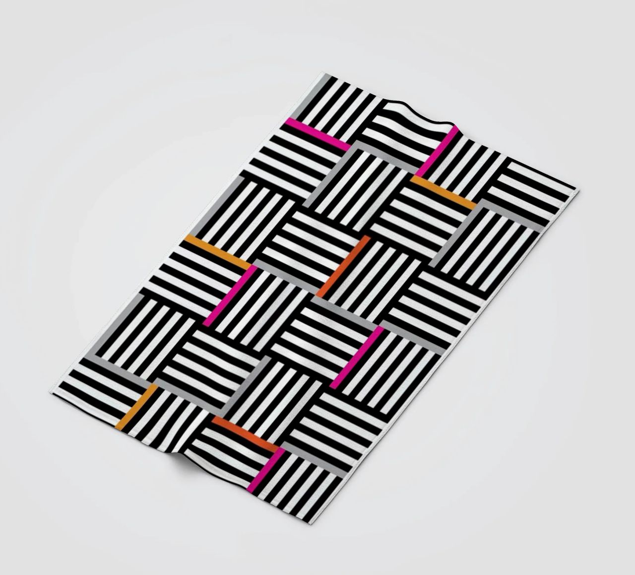 Zebra Squared manta de franela de Visual Philosophy