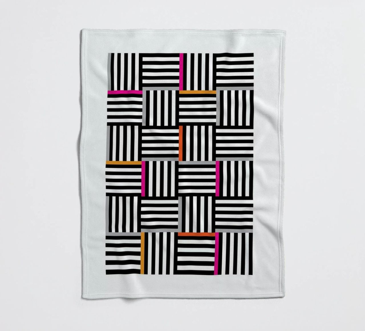 Zebra Squared manta de franela de Visual Philosophy