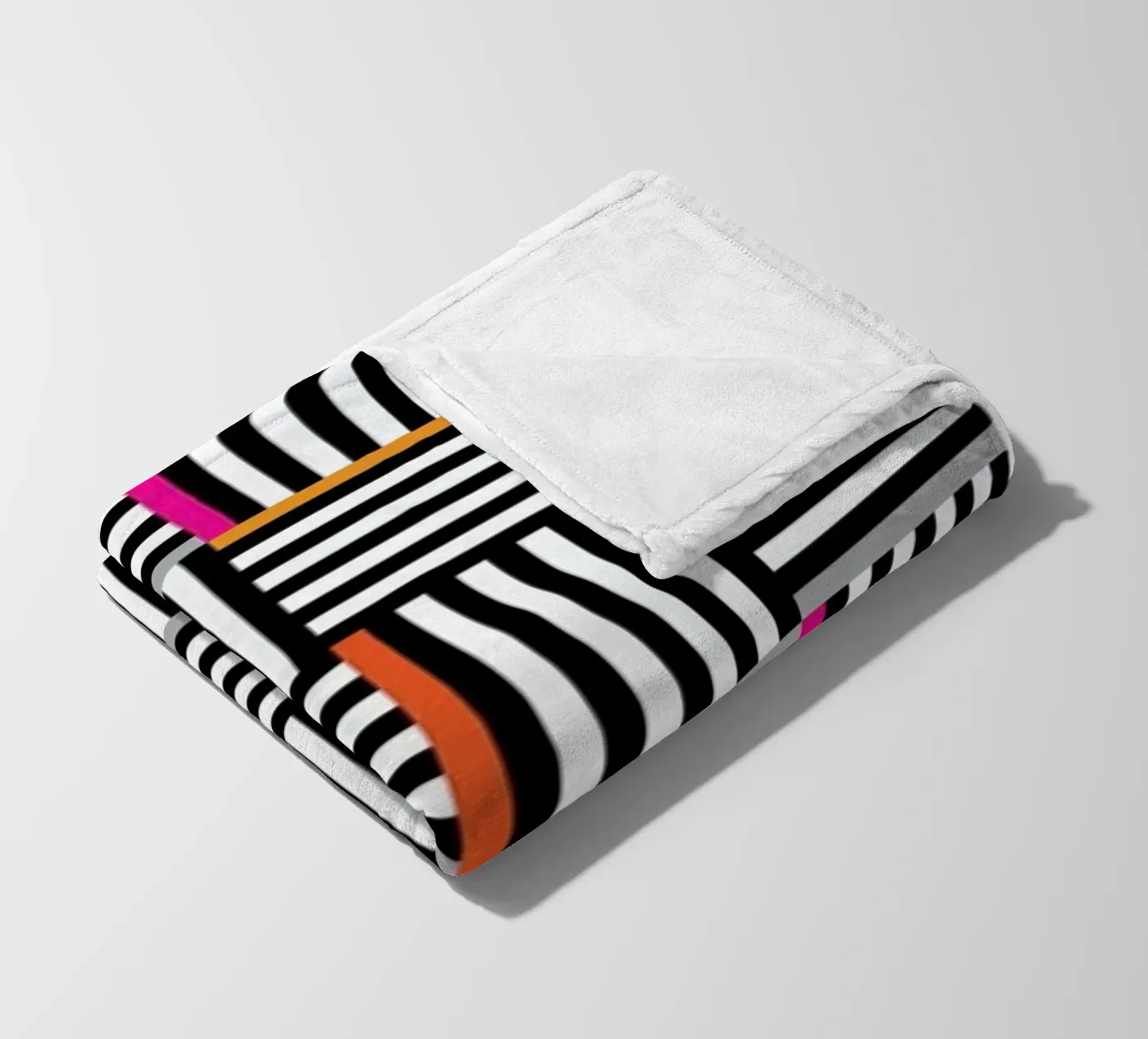 Zebra Squared fleecedeken van Visual Philosophy