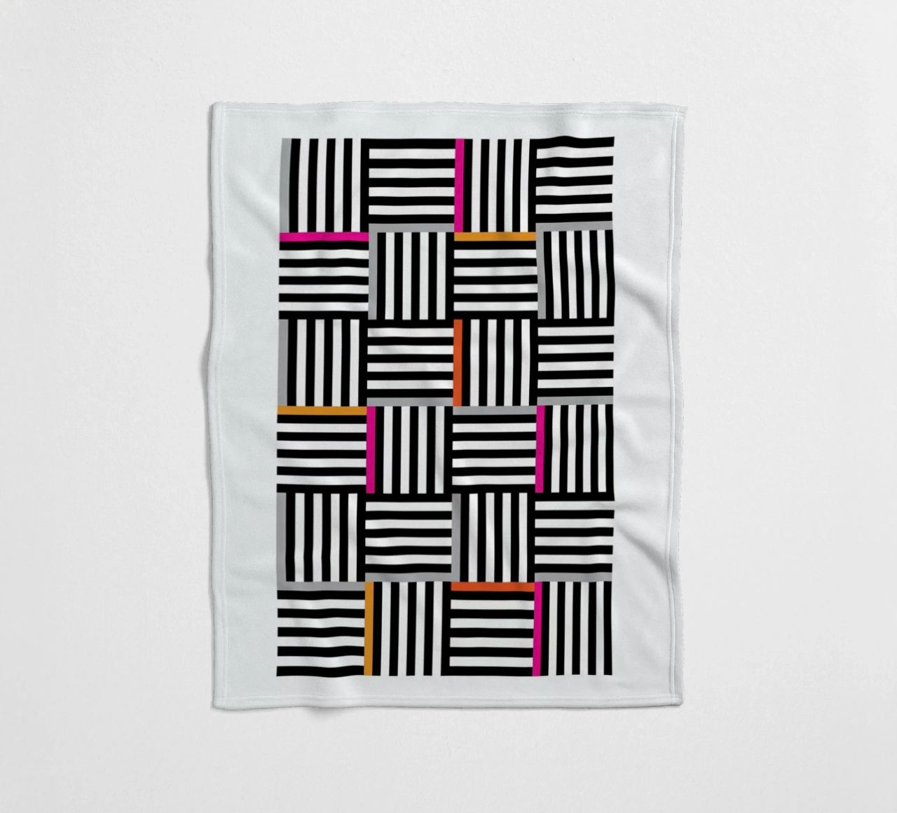 Zebra Squared manta de franela de Visual Philosophy