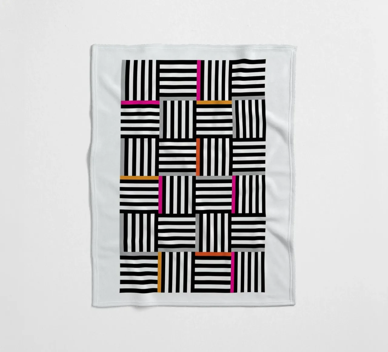 Zebra Squared coperta in pile da Visual Philosophy