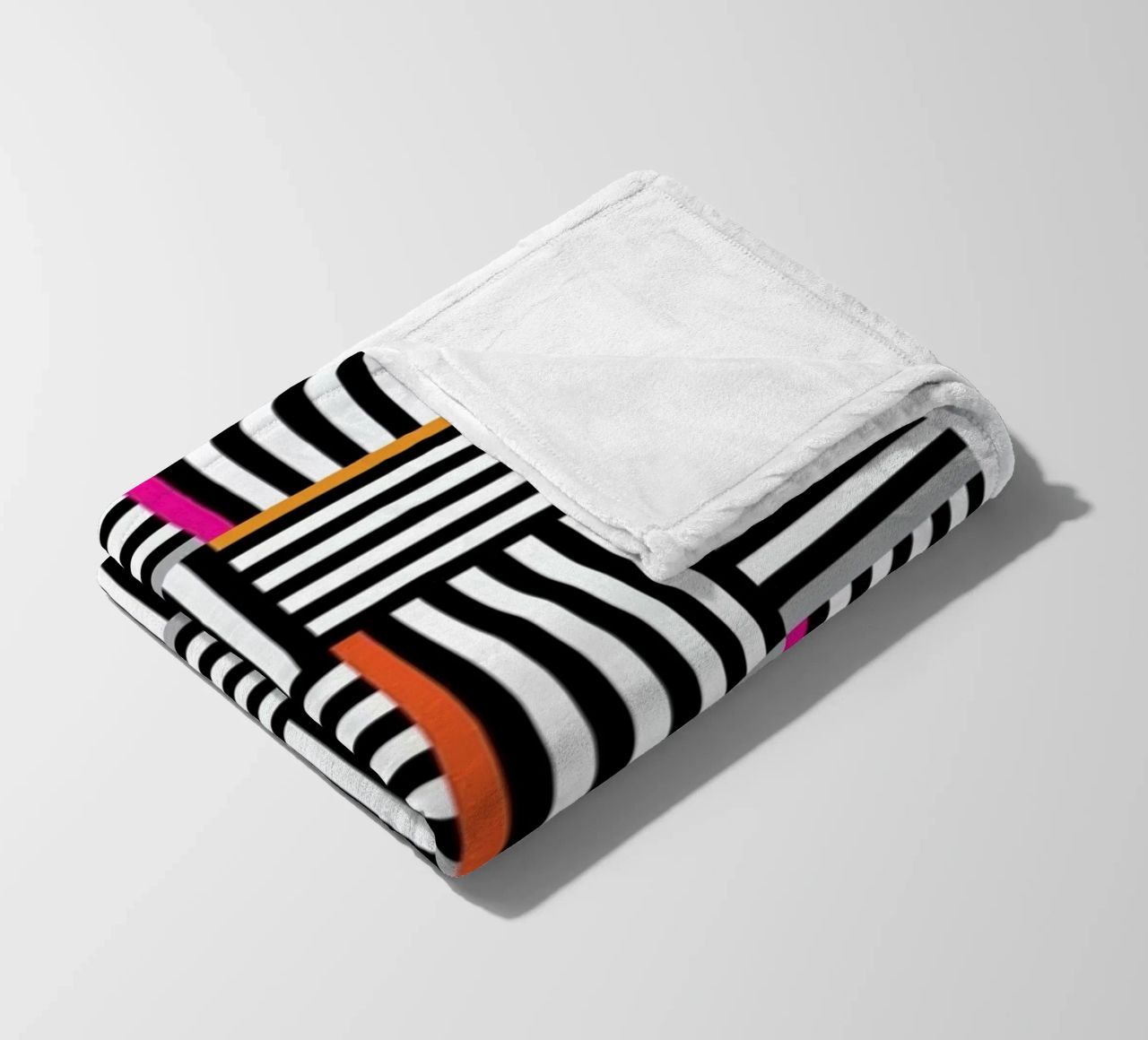 Zebra Squared manta de franela de Visual Philosophy