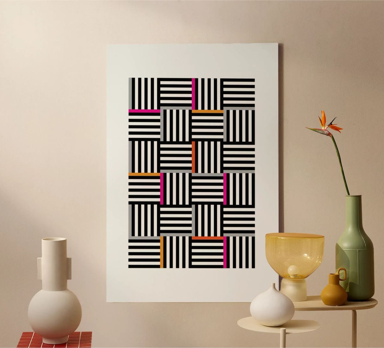 Zebra Squared lienzo de Visual Philosophy
