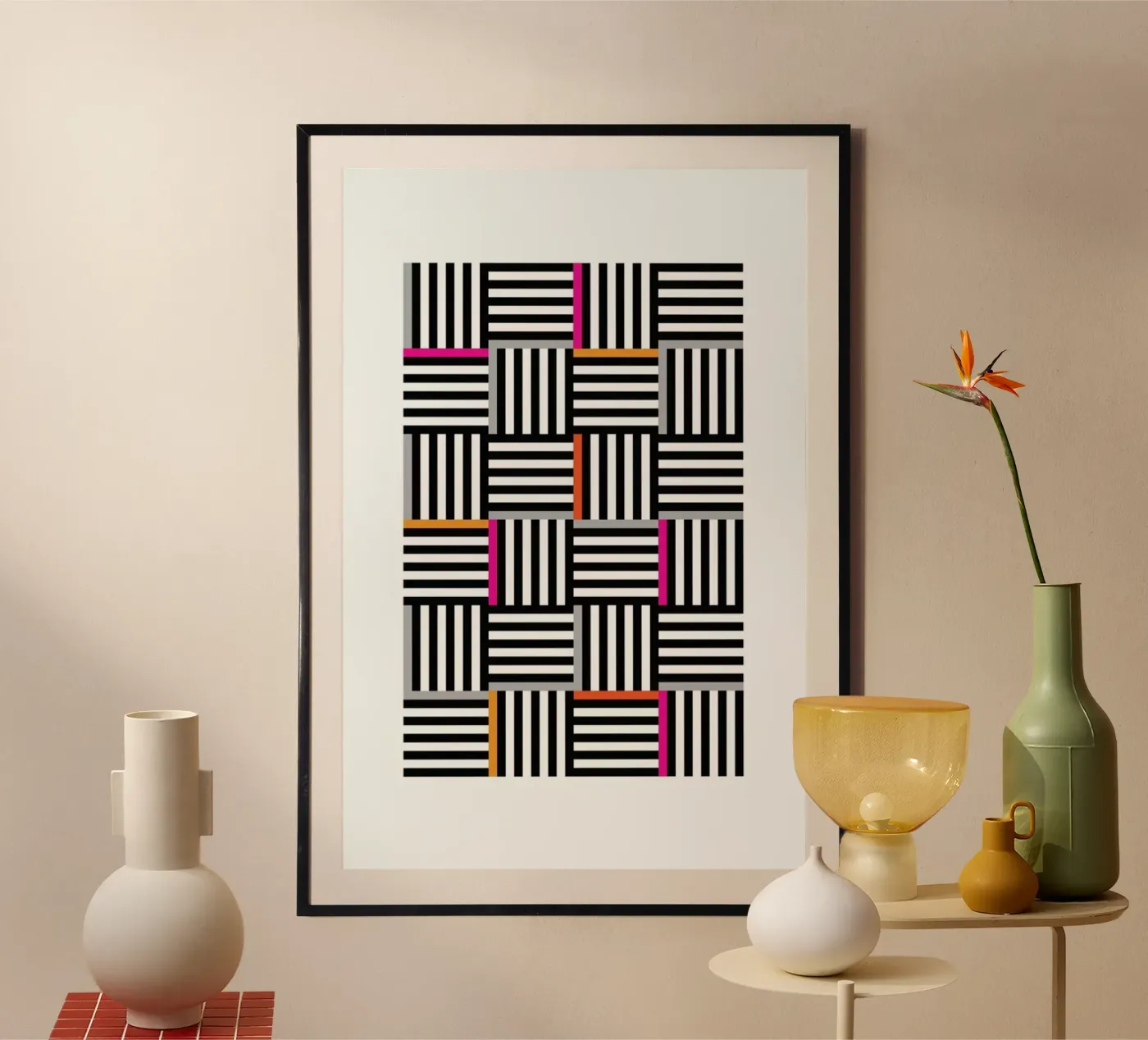 Zebra Squared poster de Visual Philosophy