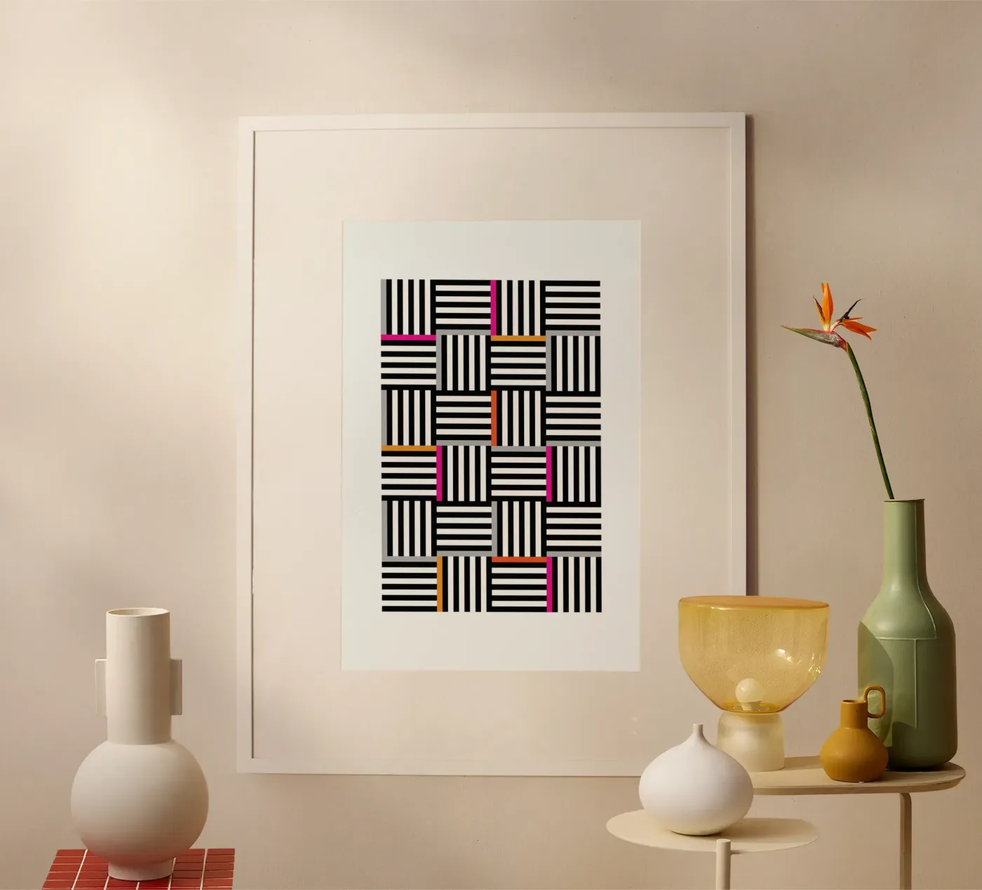 Zebra Squared poster de Visual Philosophy