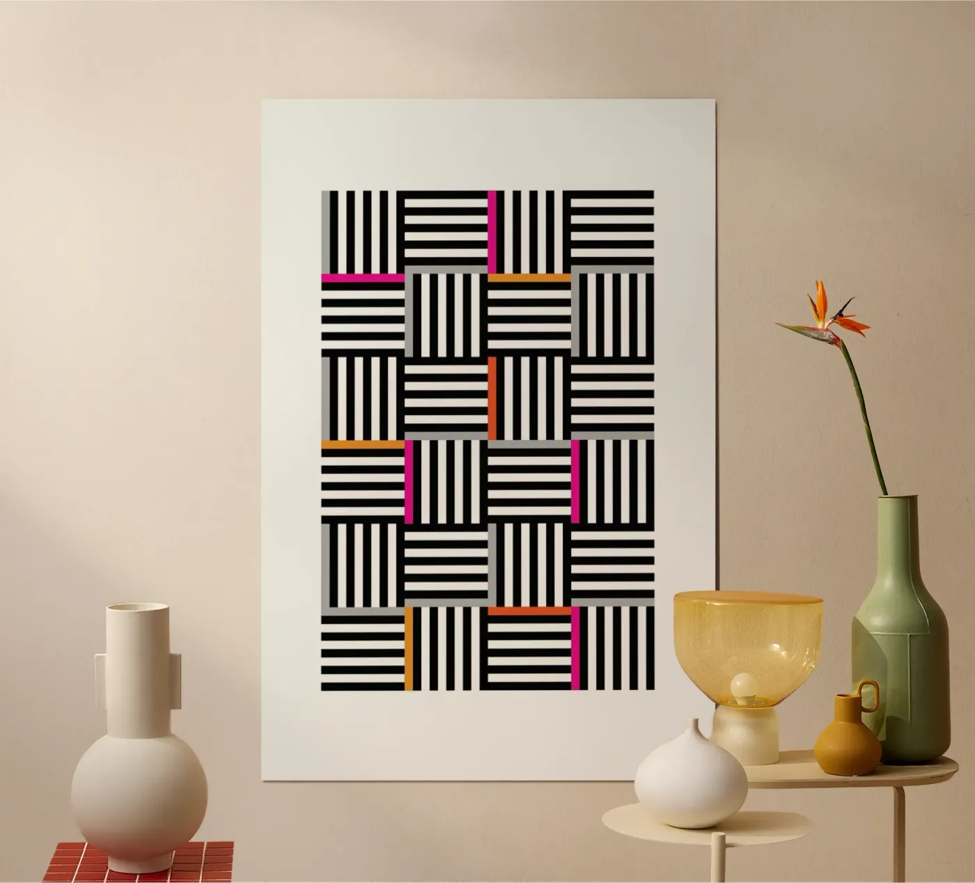 Zebra Squared poster de Visual Philosophy